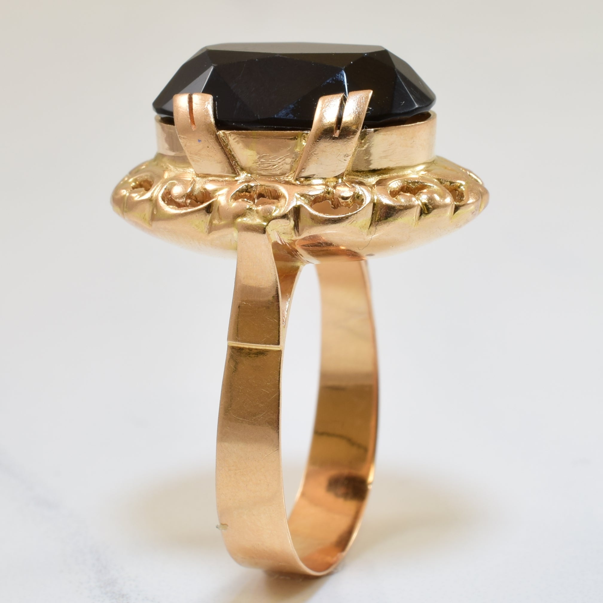 Smoky Quartz Cocktail Ring | 13.00ct | SZ 10.5 |