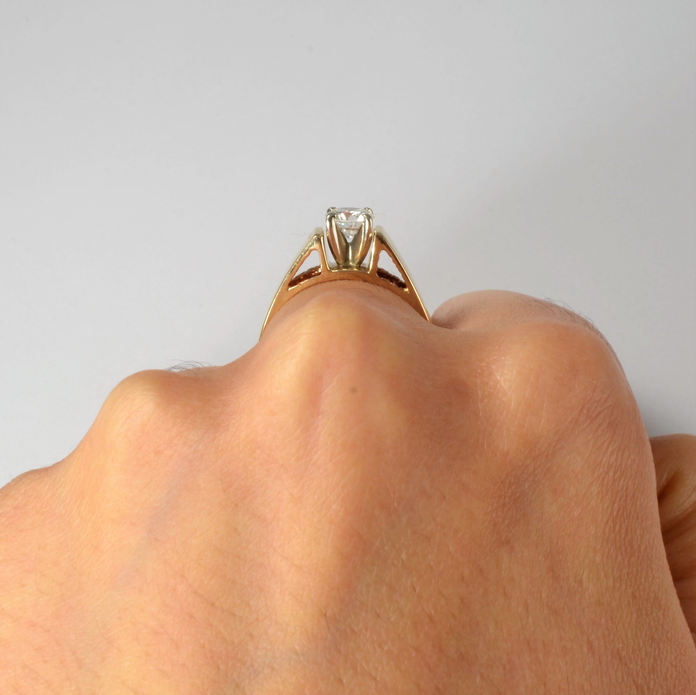 antique solitaire diamond ring, vintage engagement ring for sale in USA and Canada