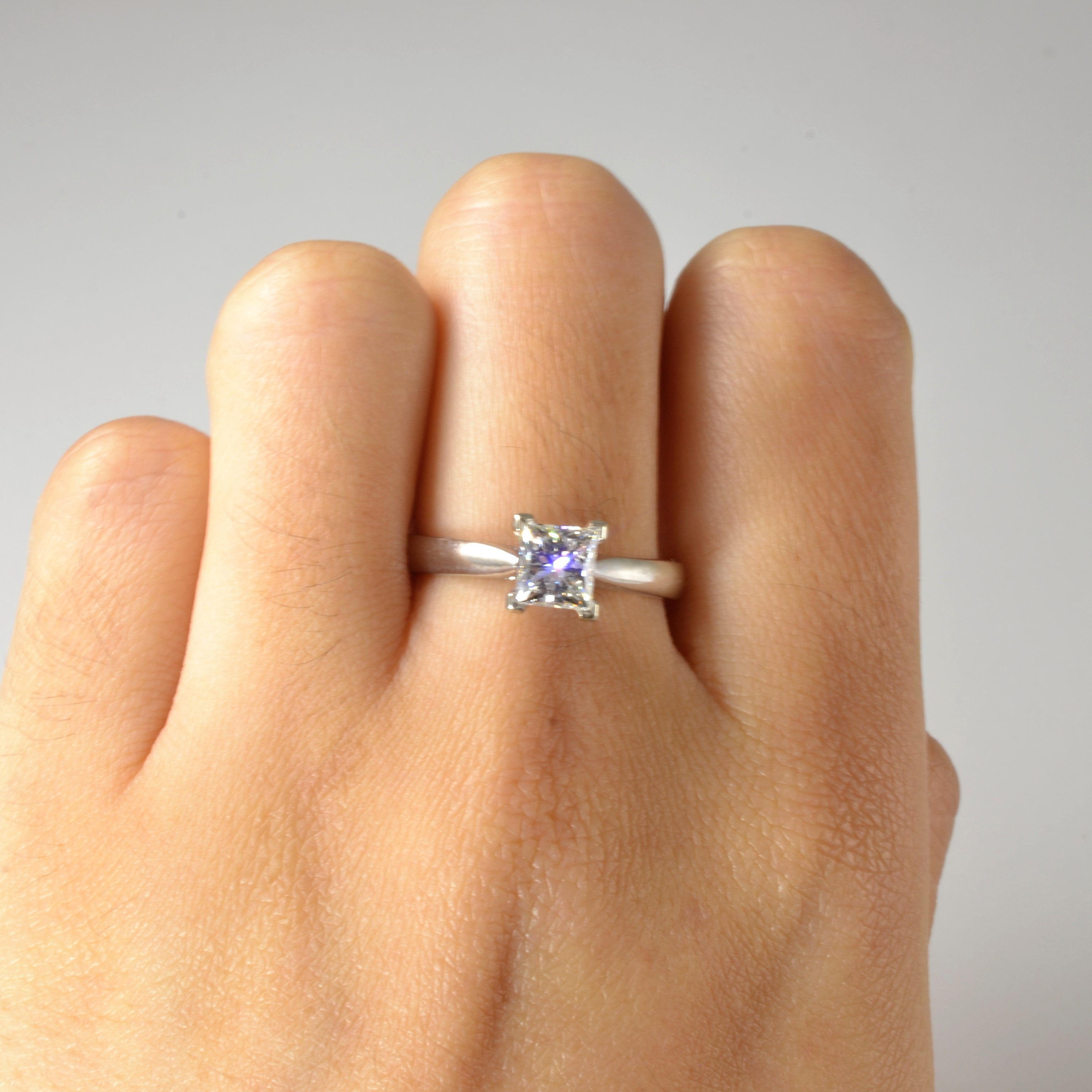 Princess Canadian Diamond Engagement Ring | 1.01ct | SZ 8 |