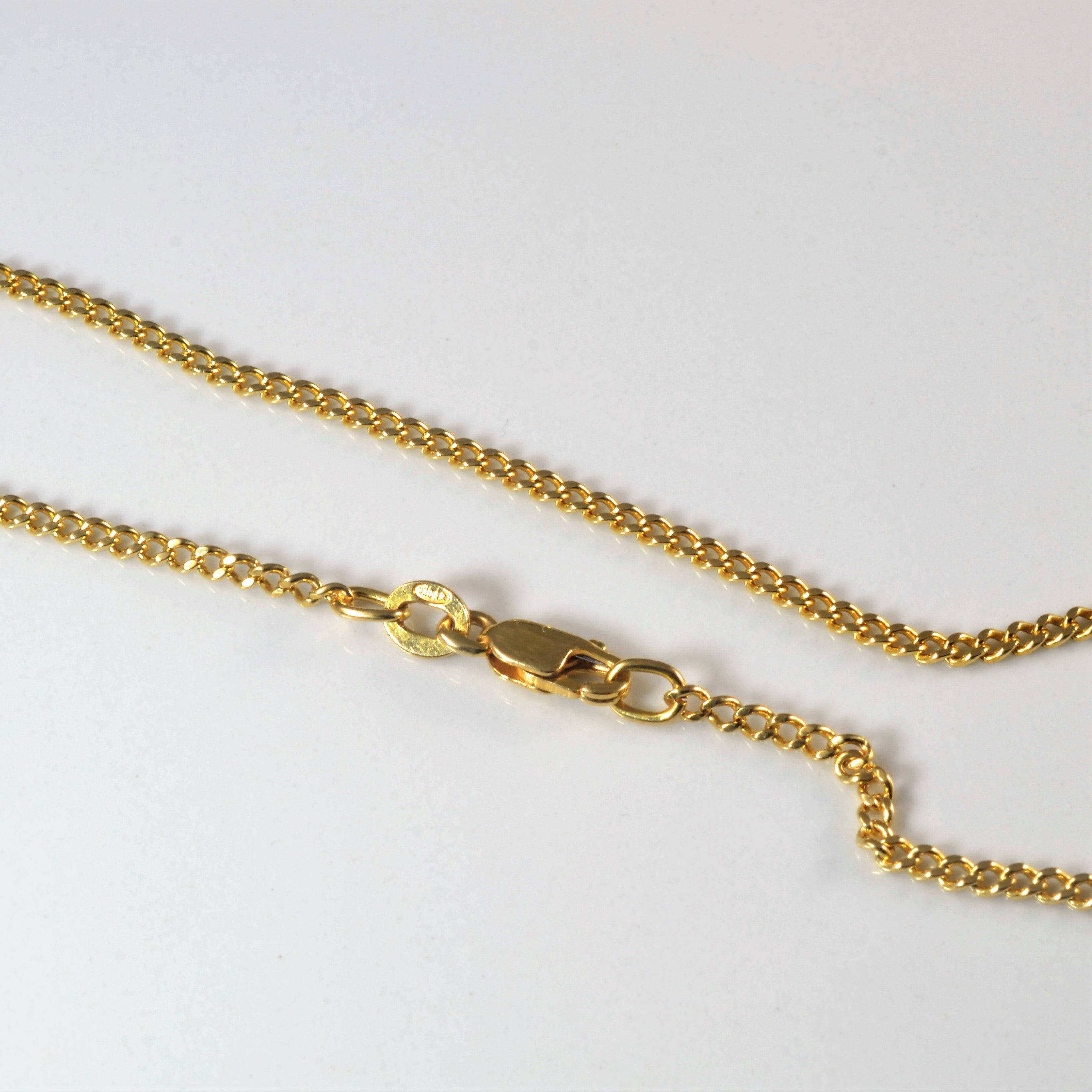 18k Yellow Gold Curb Chain | 28" |