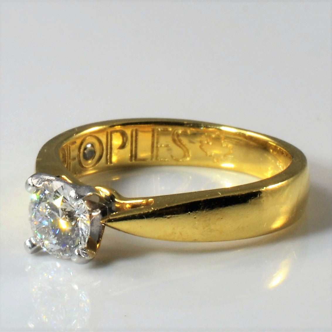 Solitaire Canadian Diamond Engagement Ring | 0.53ct | SZ 5 |