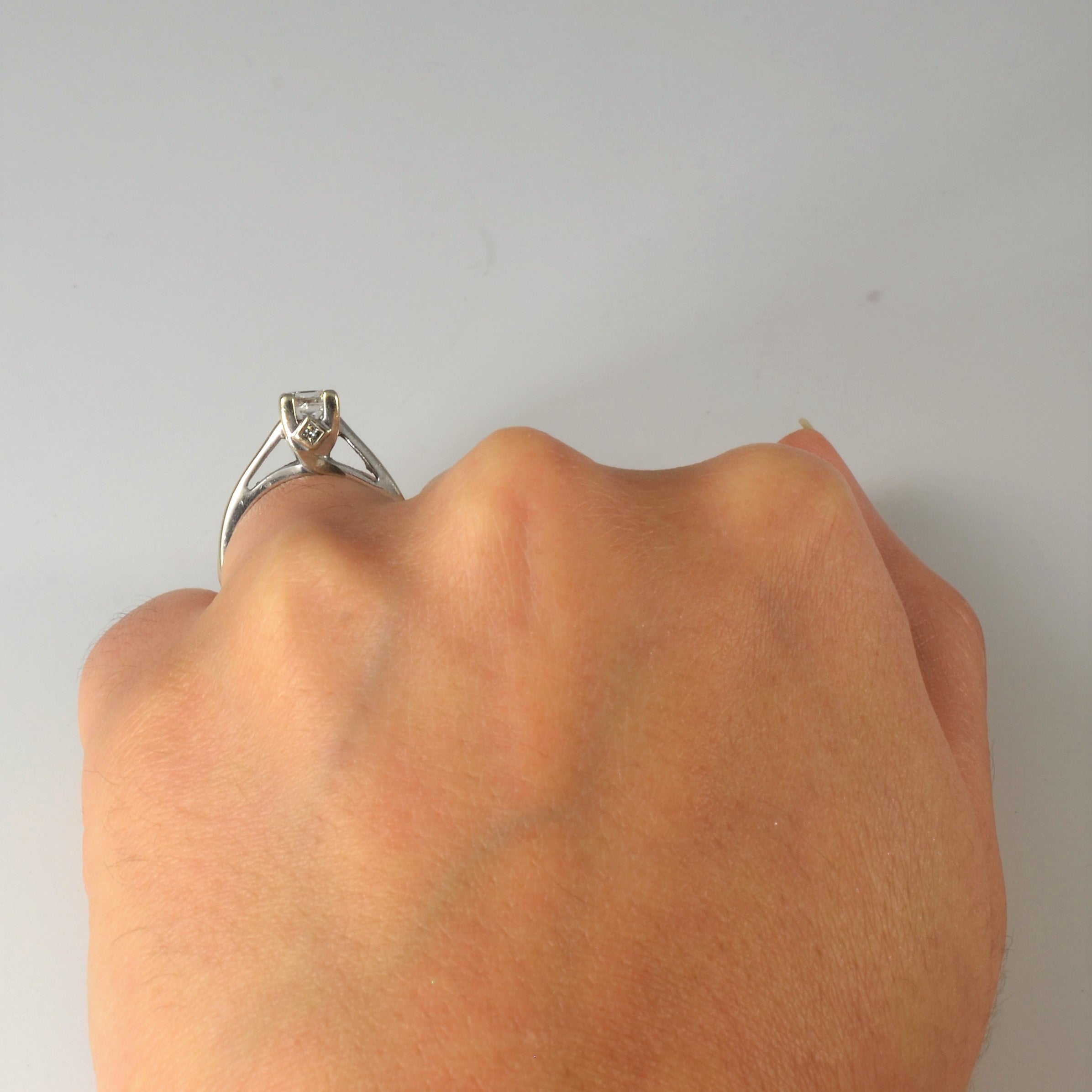 Solitaire Princess Canadian Diamond Engagement Ring | 0.70ctw | SZ 4.5 |