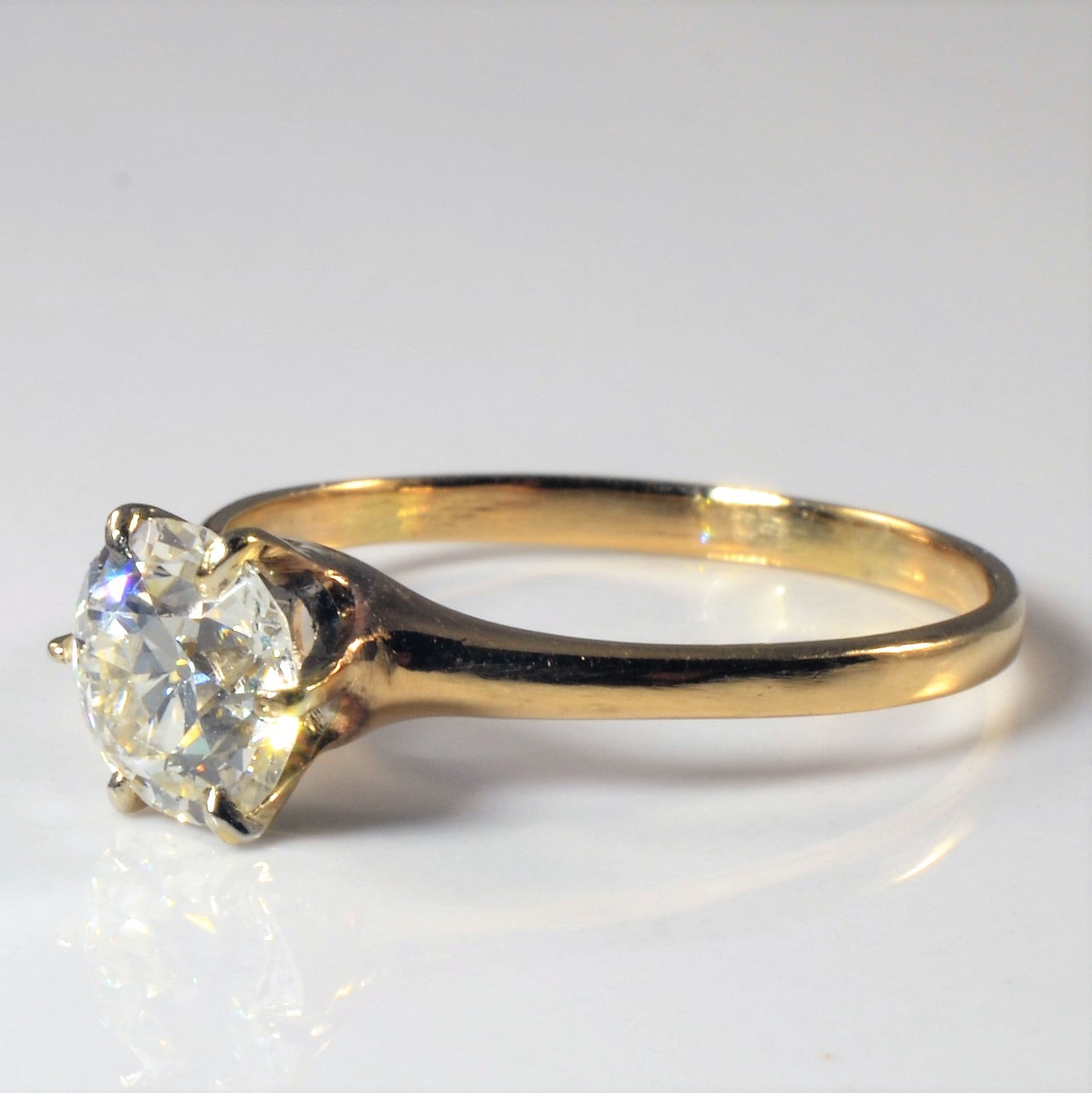 Solitaire Old European Diamond Ring | 1.15ct | SZ 7.5 |