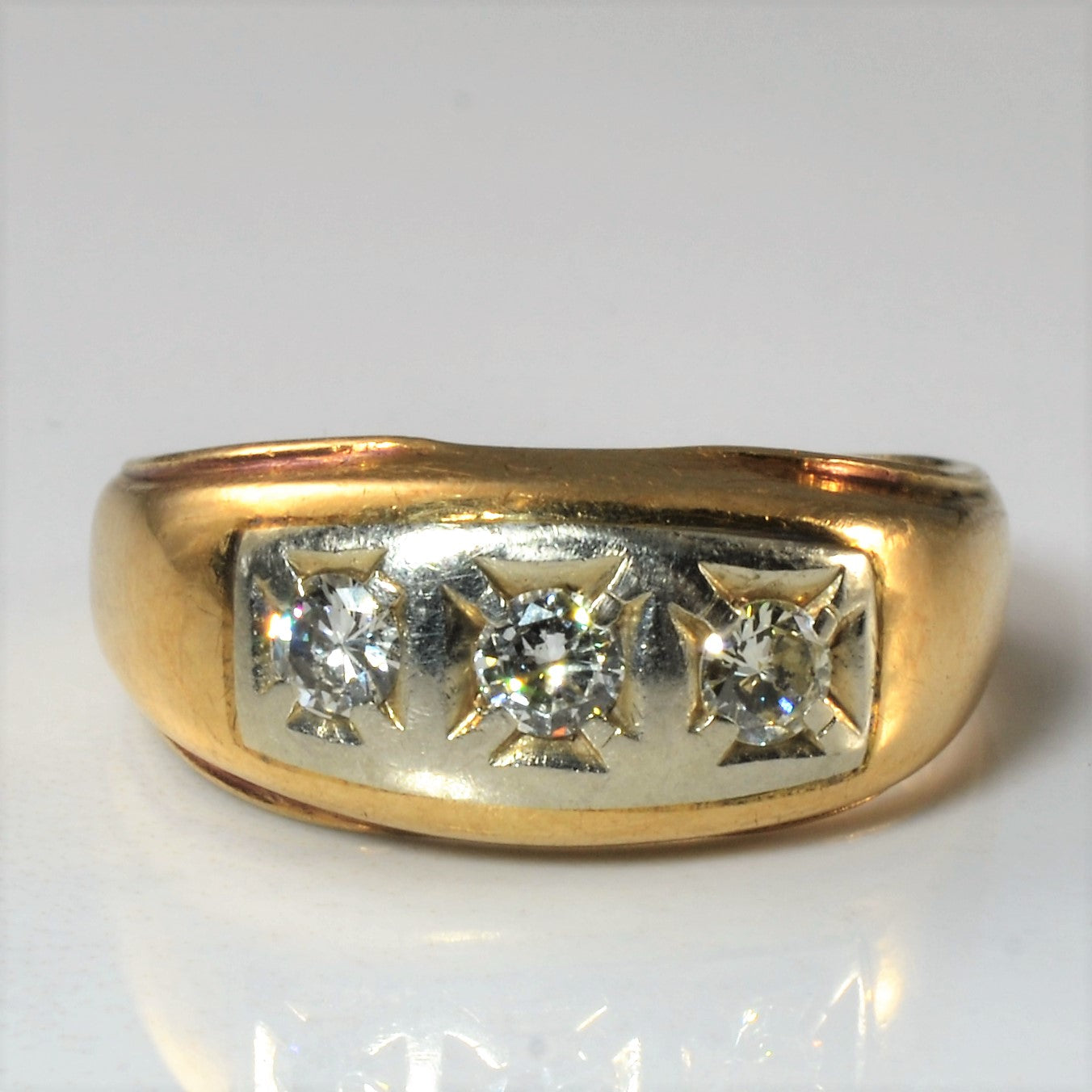 Three Stone Diamond Ring | 0.54ctw | SZ 10.5 |