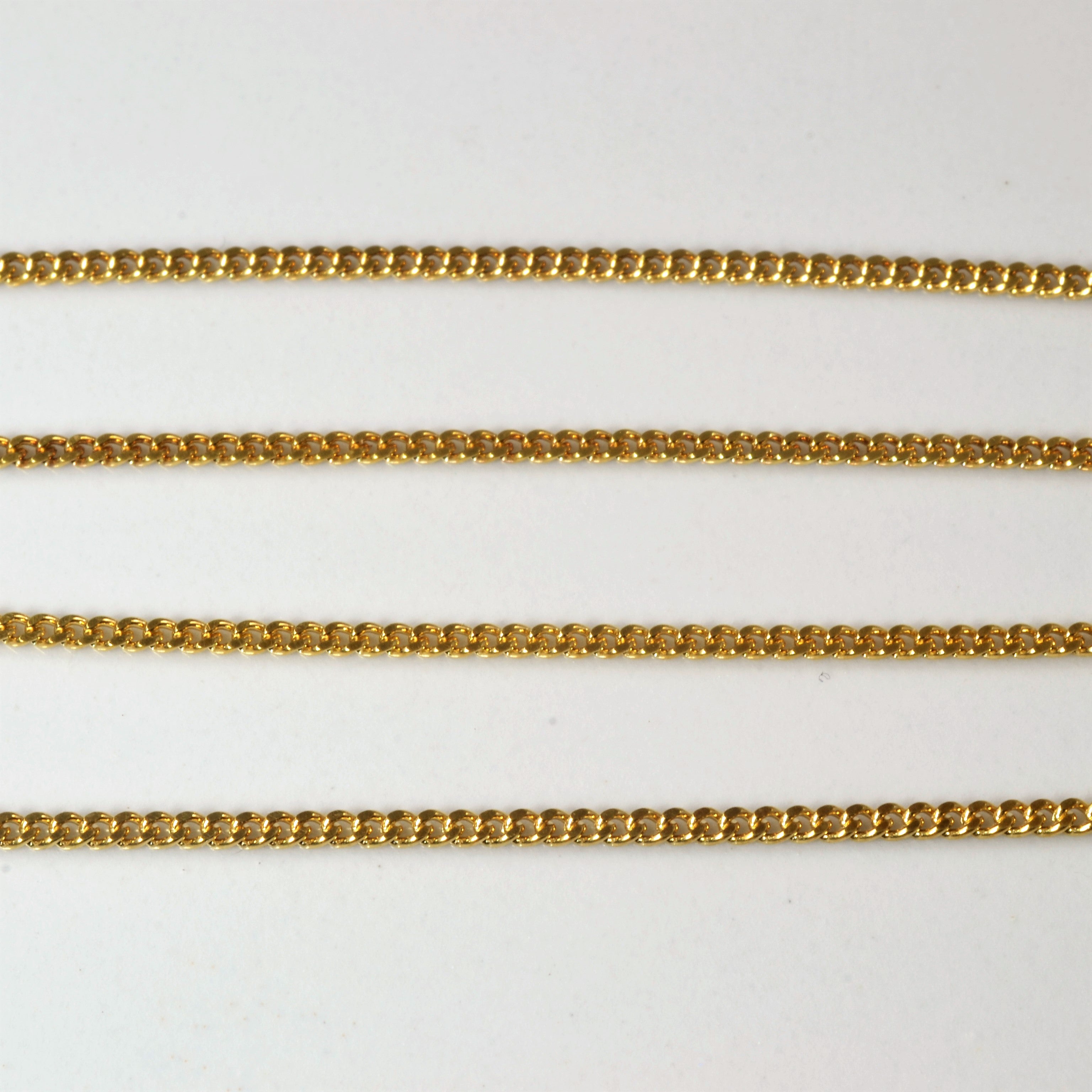 Yellow Gold Pineapple Necklace | 19" |