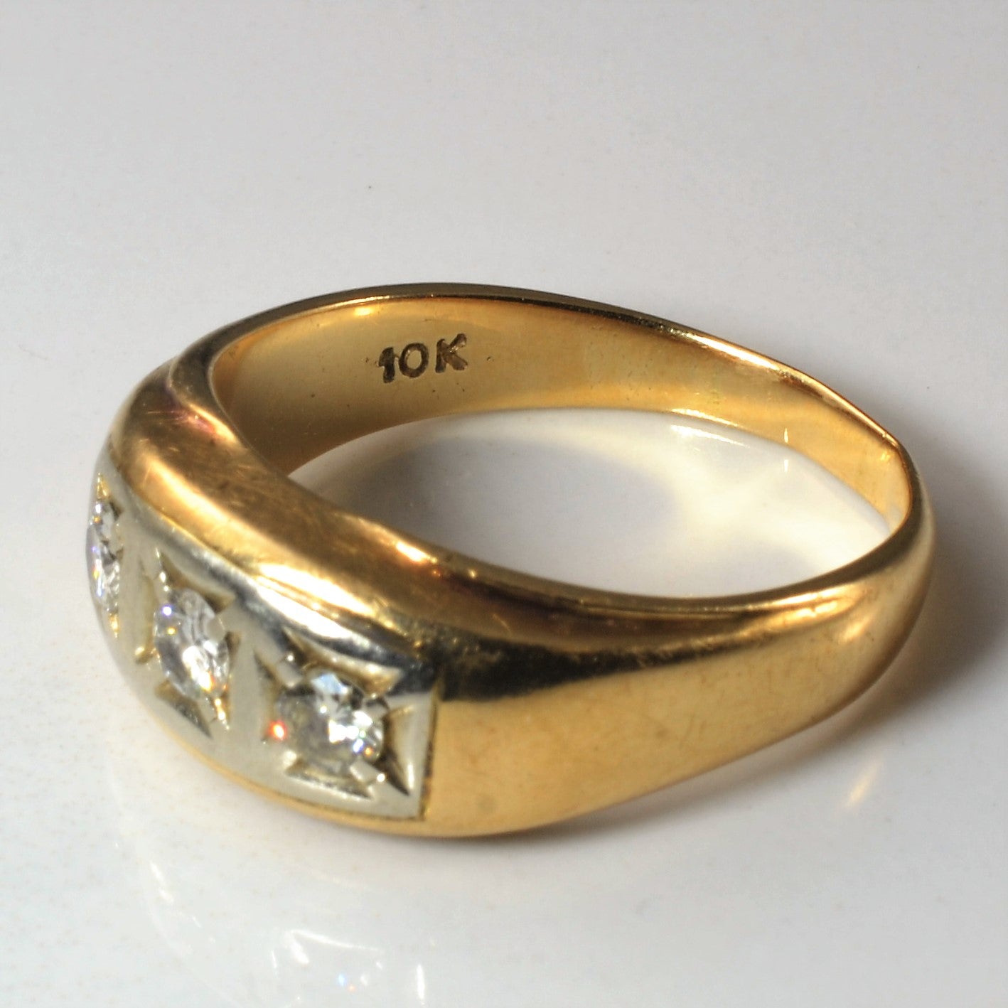 Three Stone Diamond Ring | 0.54ctw | SZ 10.5 |