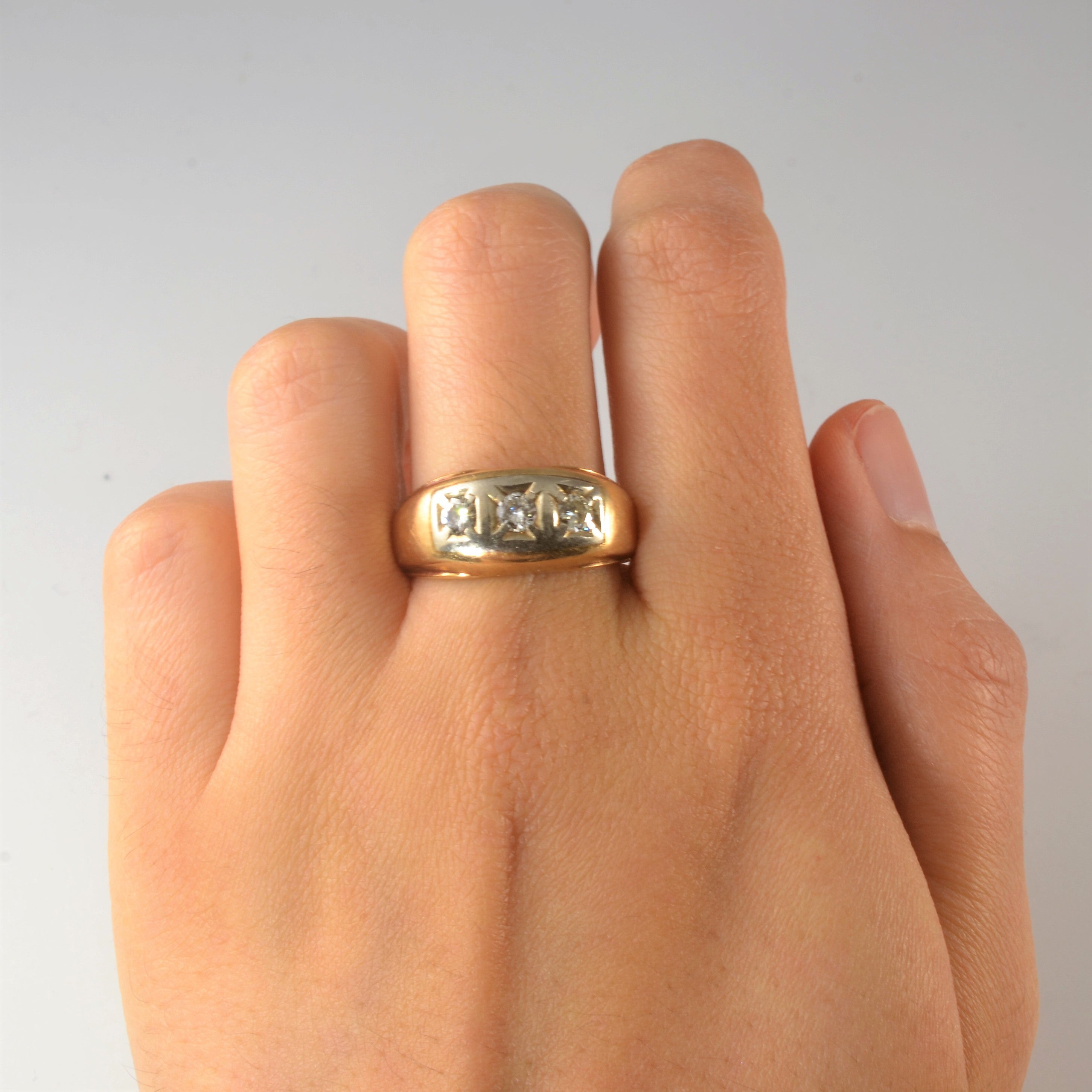 Three Stone Diamond Ring | 0.54ctw | SZ 10.5 |