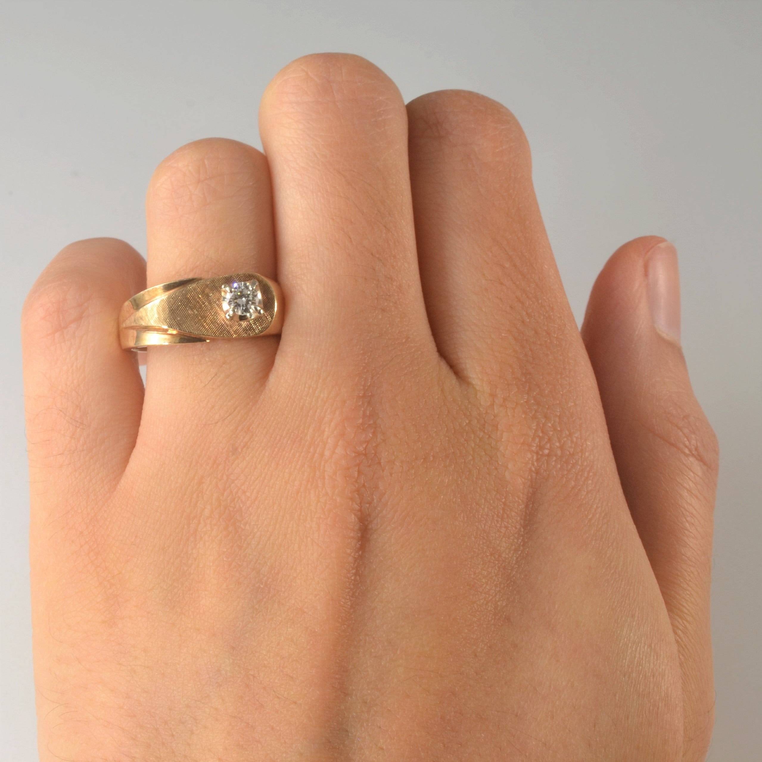 Solitaire Diamond Ring | 0.18ct | SZ 7.5 |