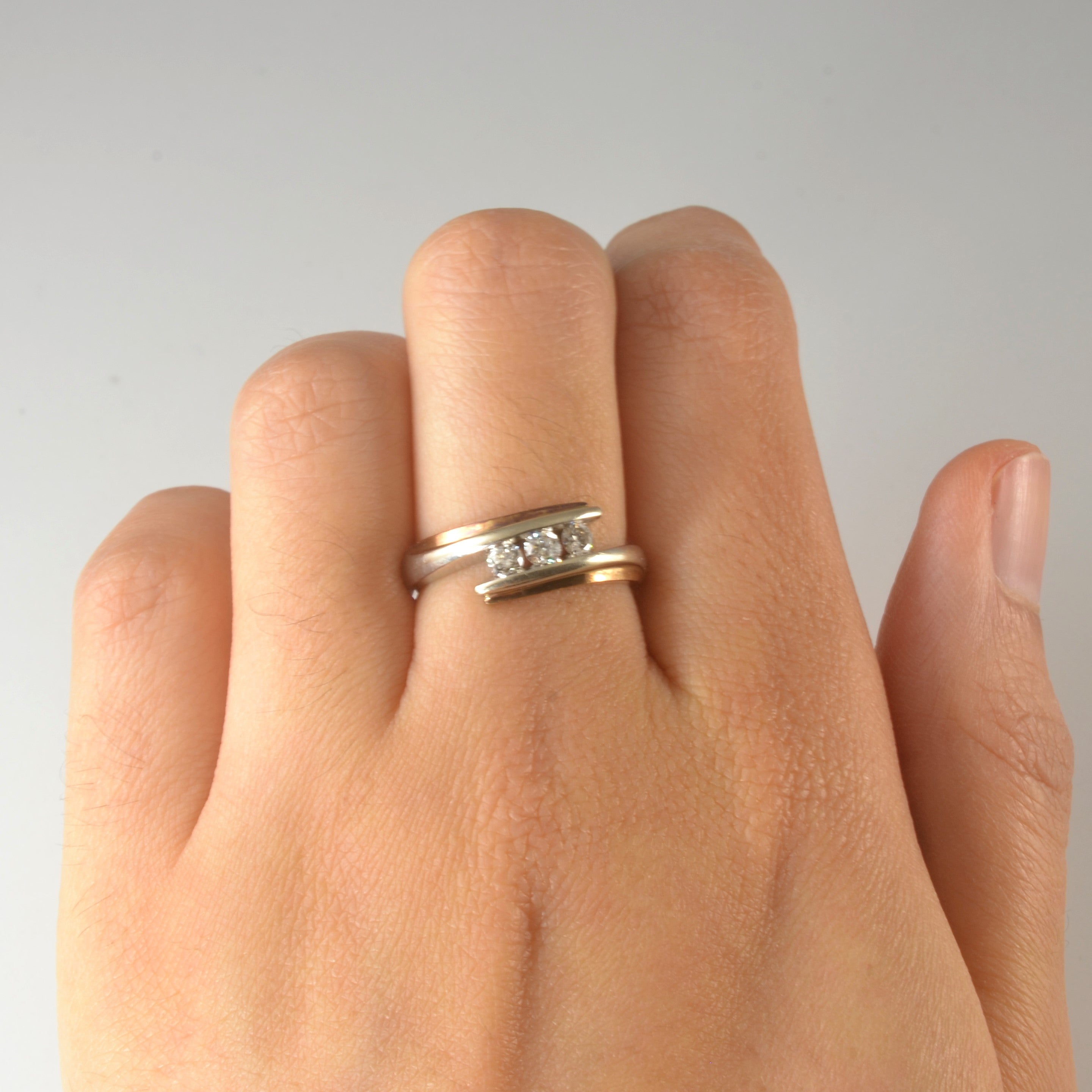 Bypass Channel Set Diamond Ring | 0.30ctw | SZ 6.5 |