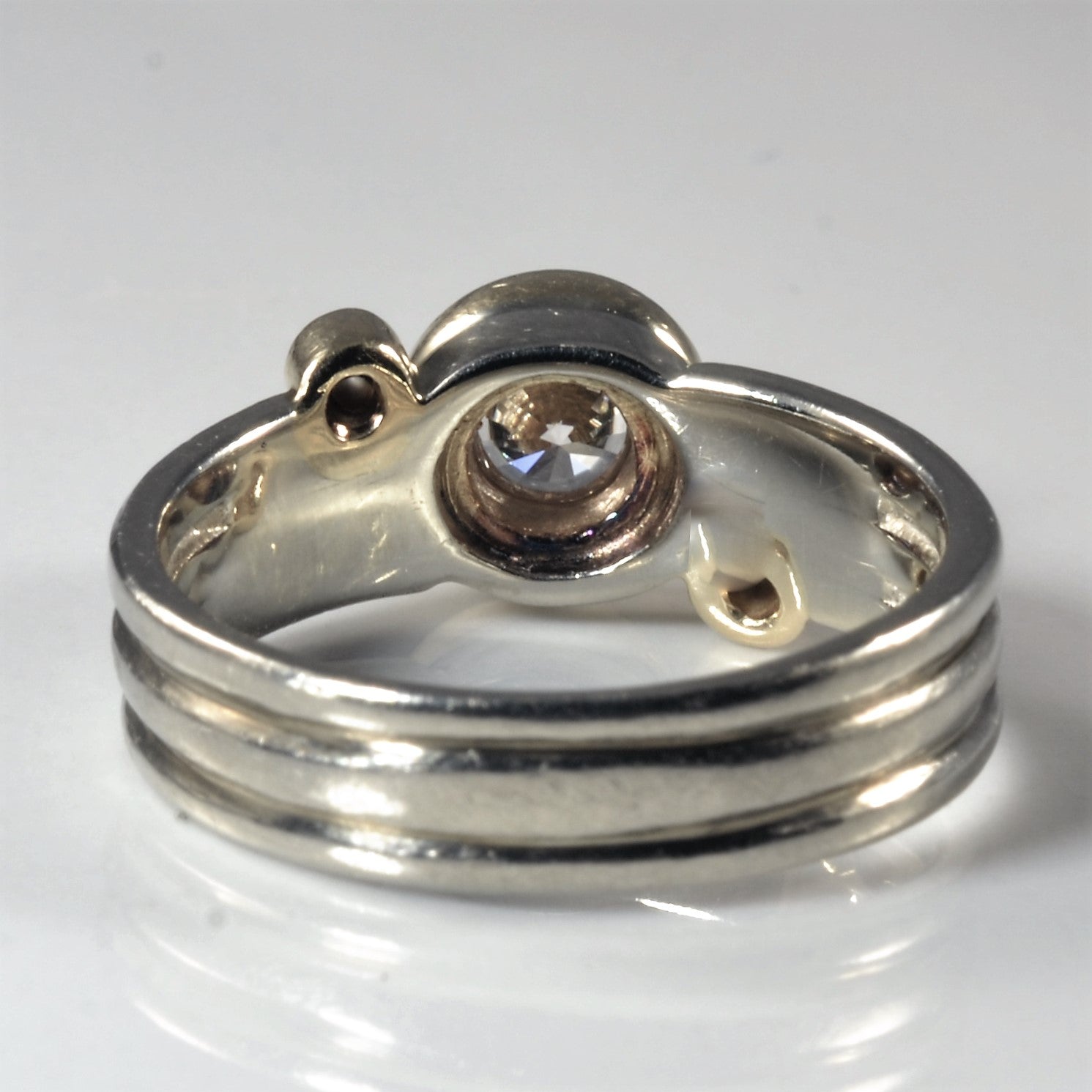 Three Stone Diagonal Diamond Ring | 0.58ctw | SZ 6.5 |