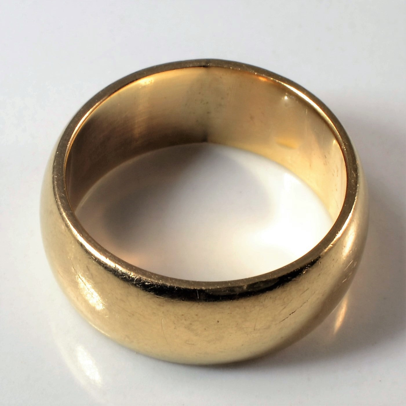 London Hallmarked 9k Vintage Yellow Gold Cigar Band | SZ 5 |