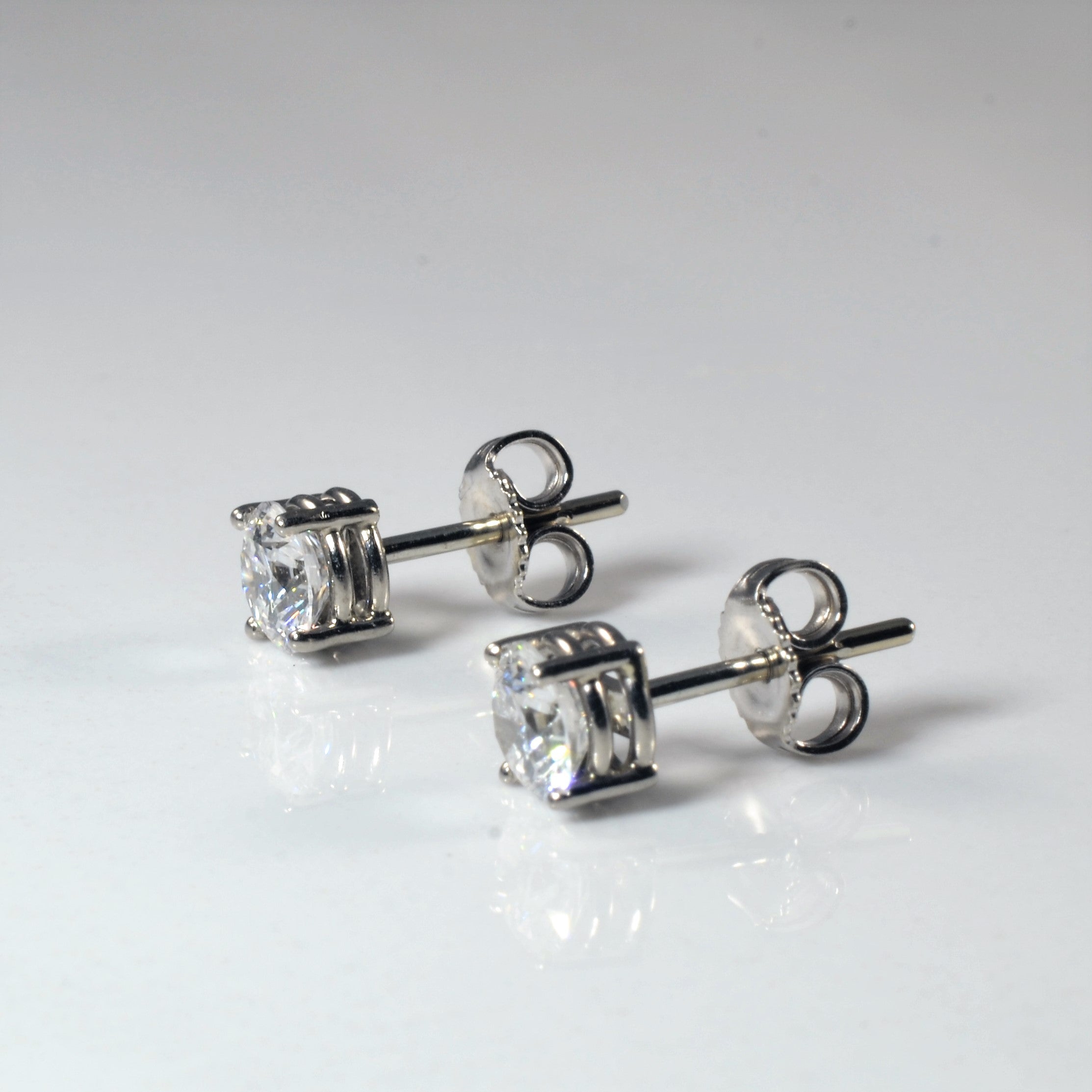 Basket Set Diamond Studs | 1.10ctw |