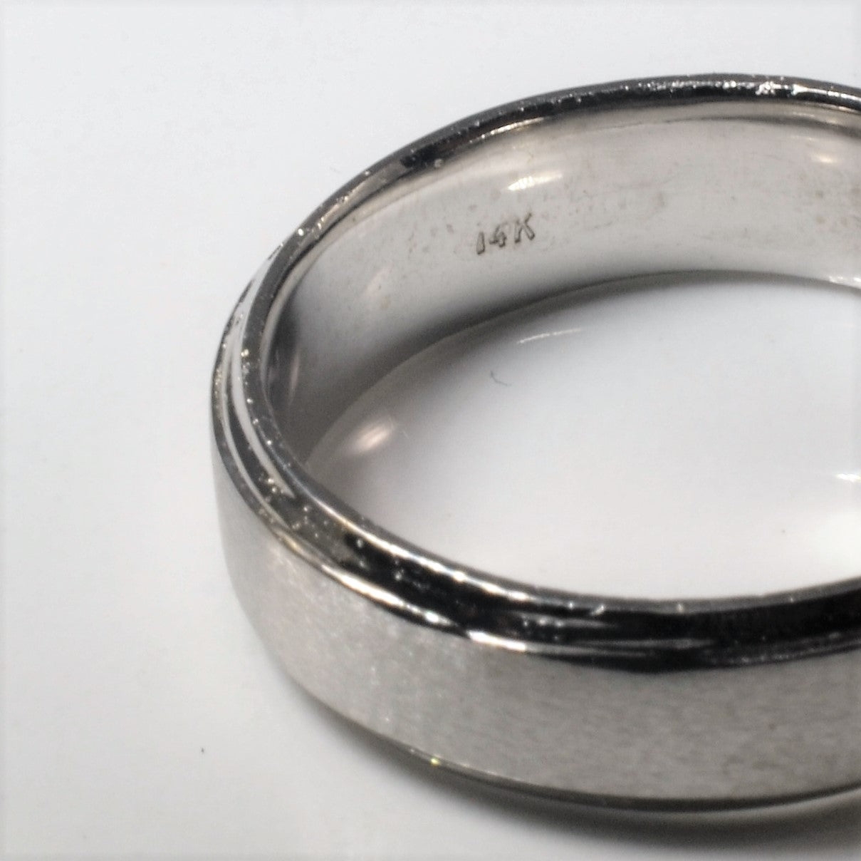 14k White Gold Band | SZ 9.75 |
