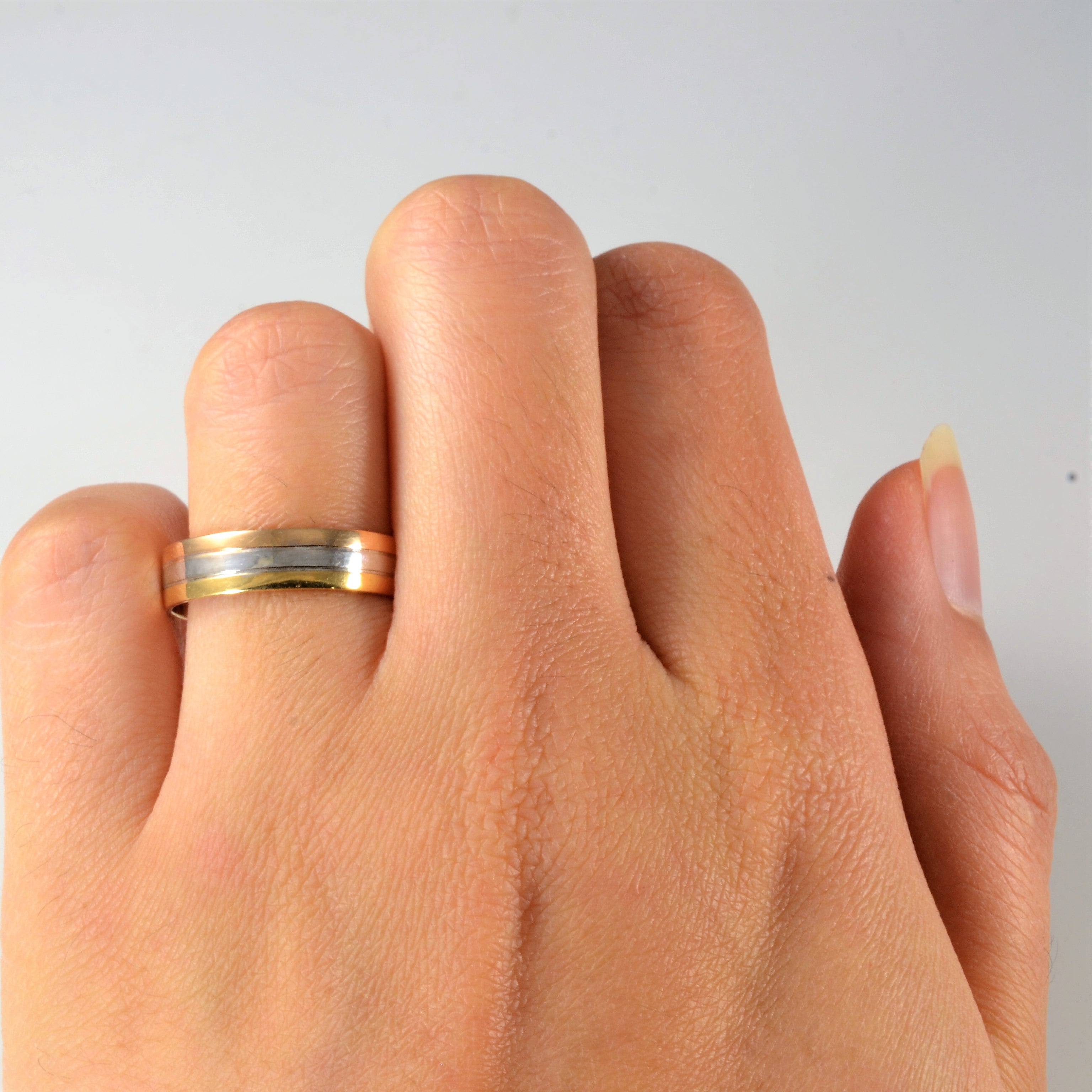 Tri Tone Gold Band | SZ 7.25 |