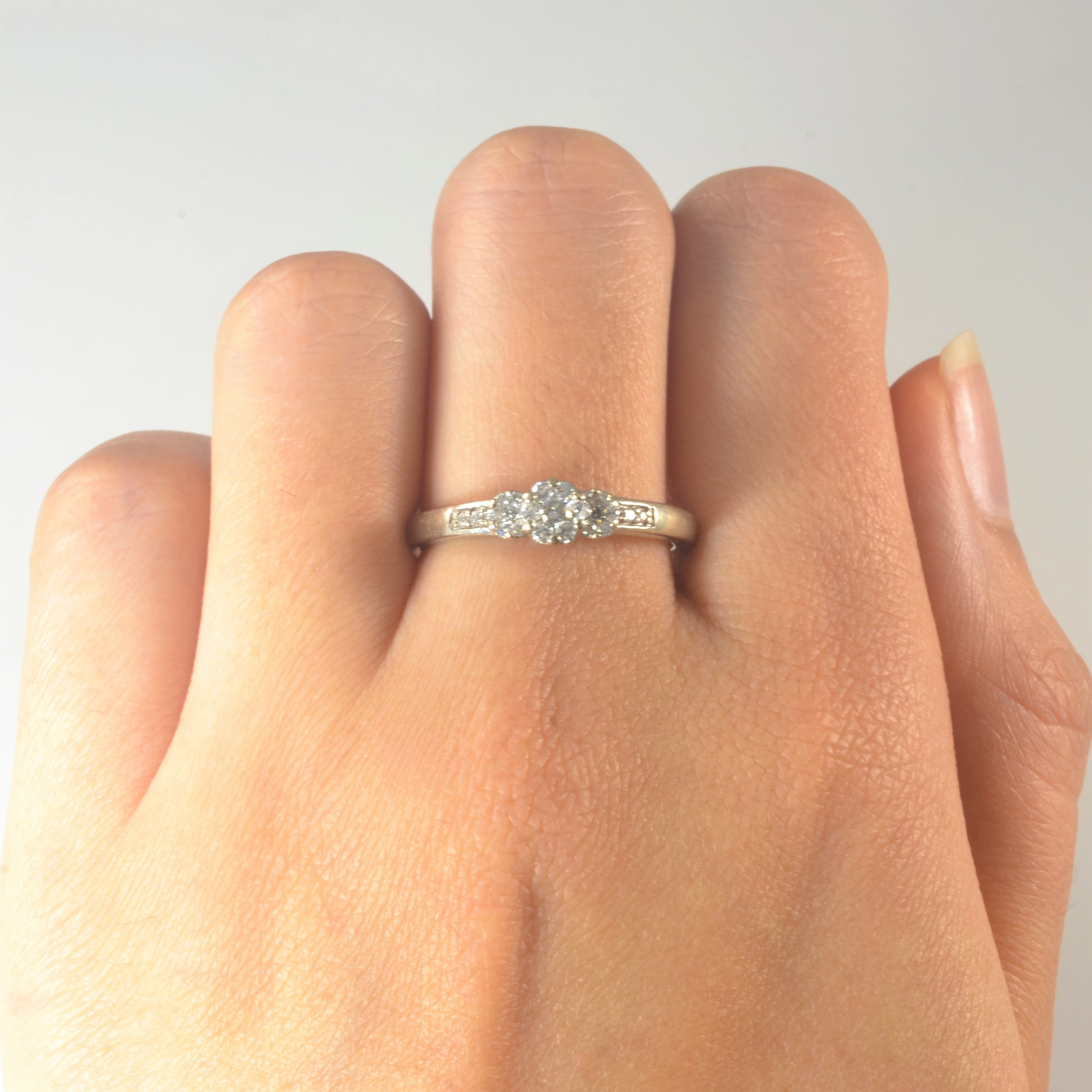 Diamond Cluster Promise Ring | 0.30ctw | SZ 8.5 |