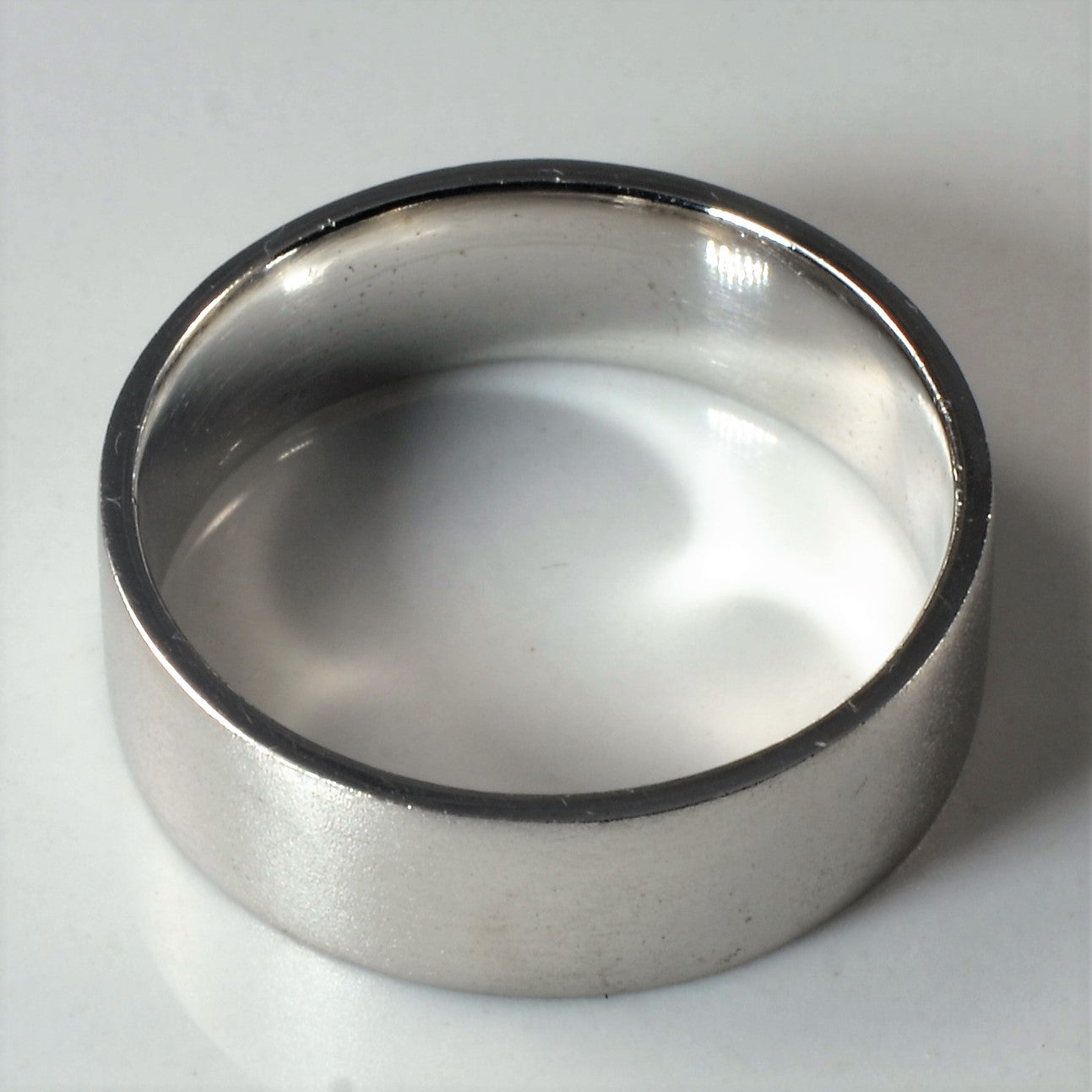 14k White Gold Brushed Band | SZ 10 |