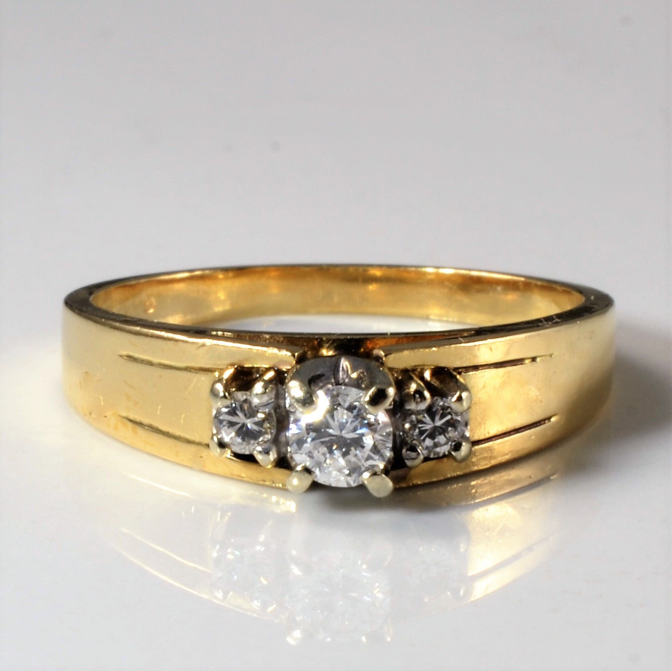 Three Stone Round Brilliant Ring | 0.28ctw | SZ 8.25 |