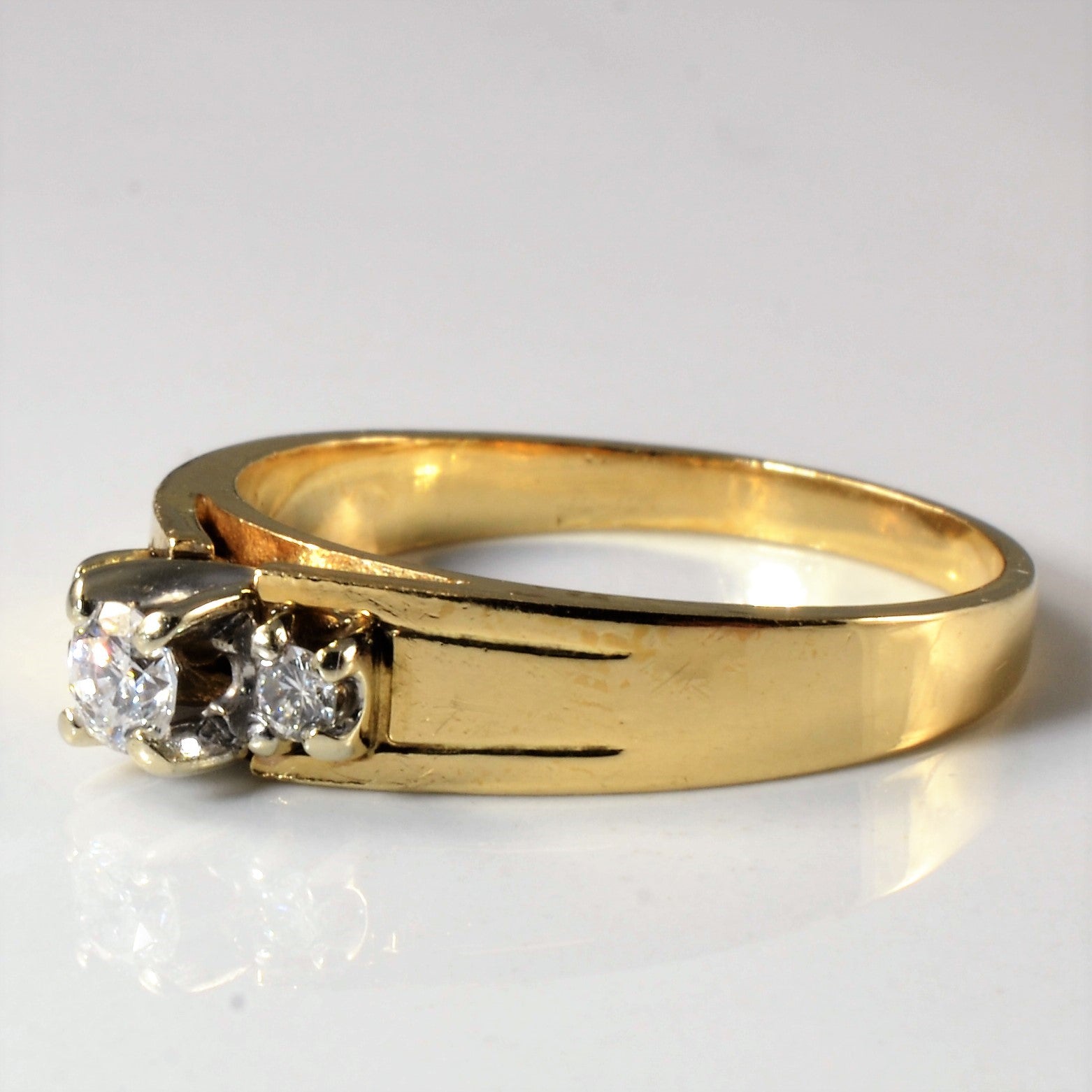 Three Stone Round Brilliant Ring | 0.28ctw | SZ 8.25 |
