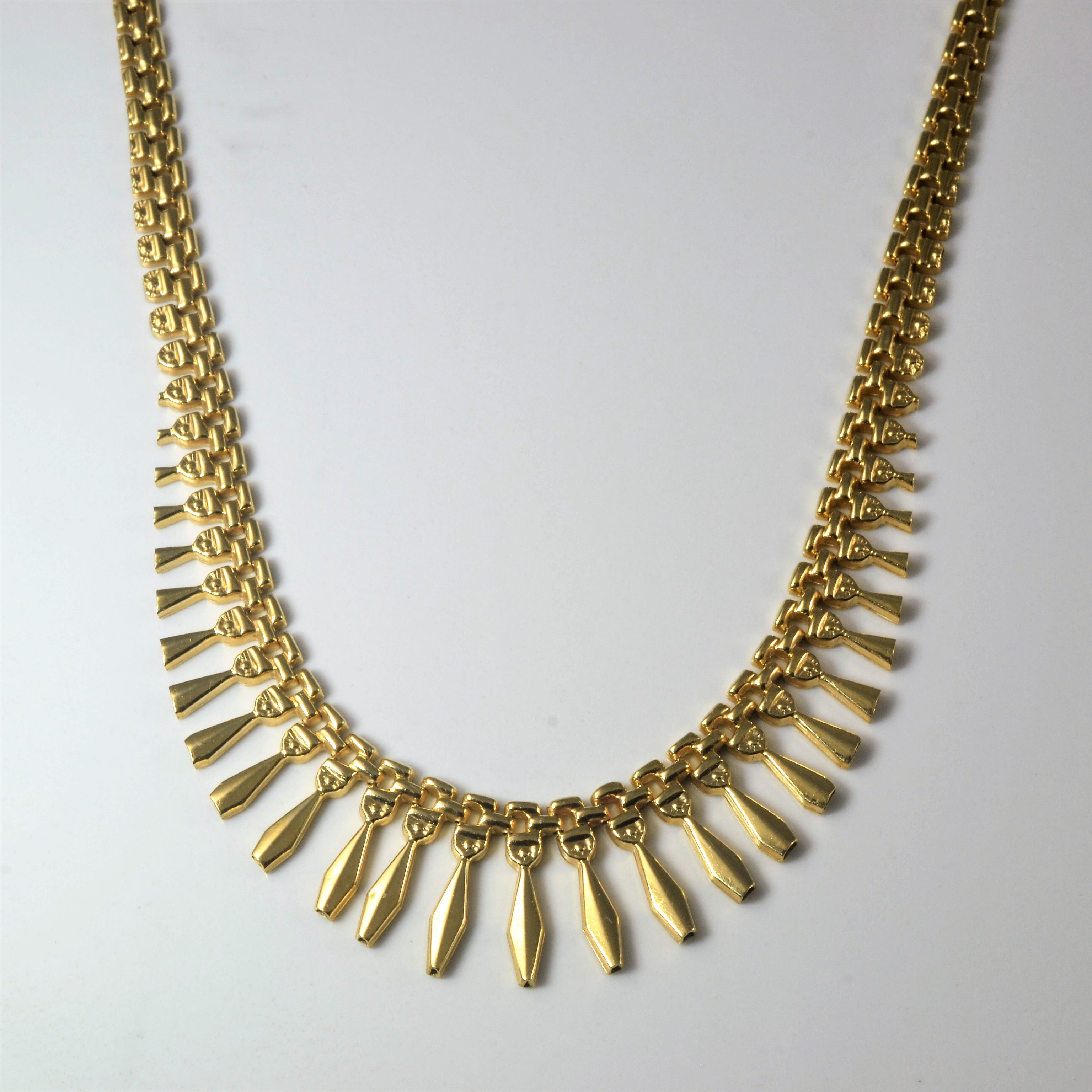 Gradient Burst Gold Necklace | 17" |