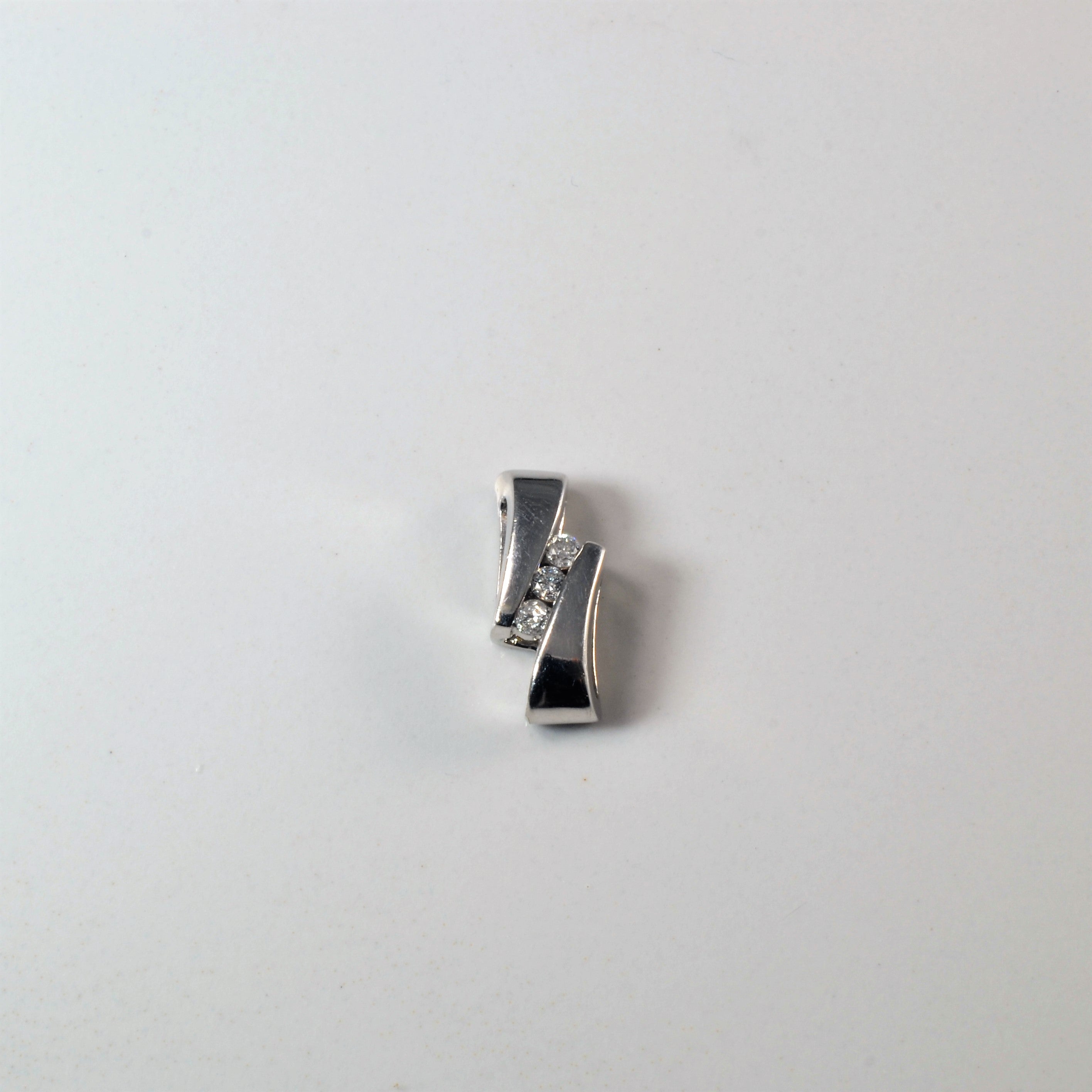 Channel Set Diamond Pendant | 0.09ctw |