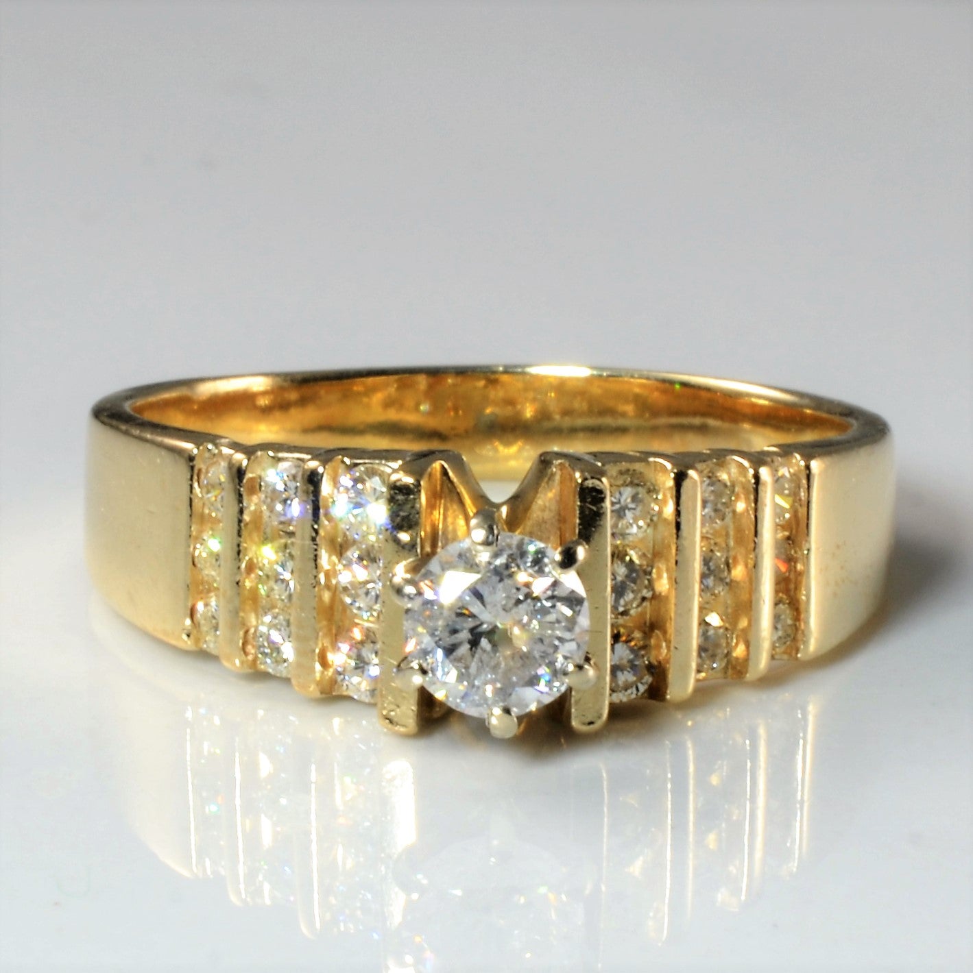 Multi Channel Diamond Ring | 0.81ctw | SZ 10.5 |