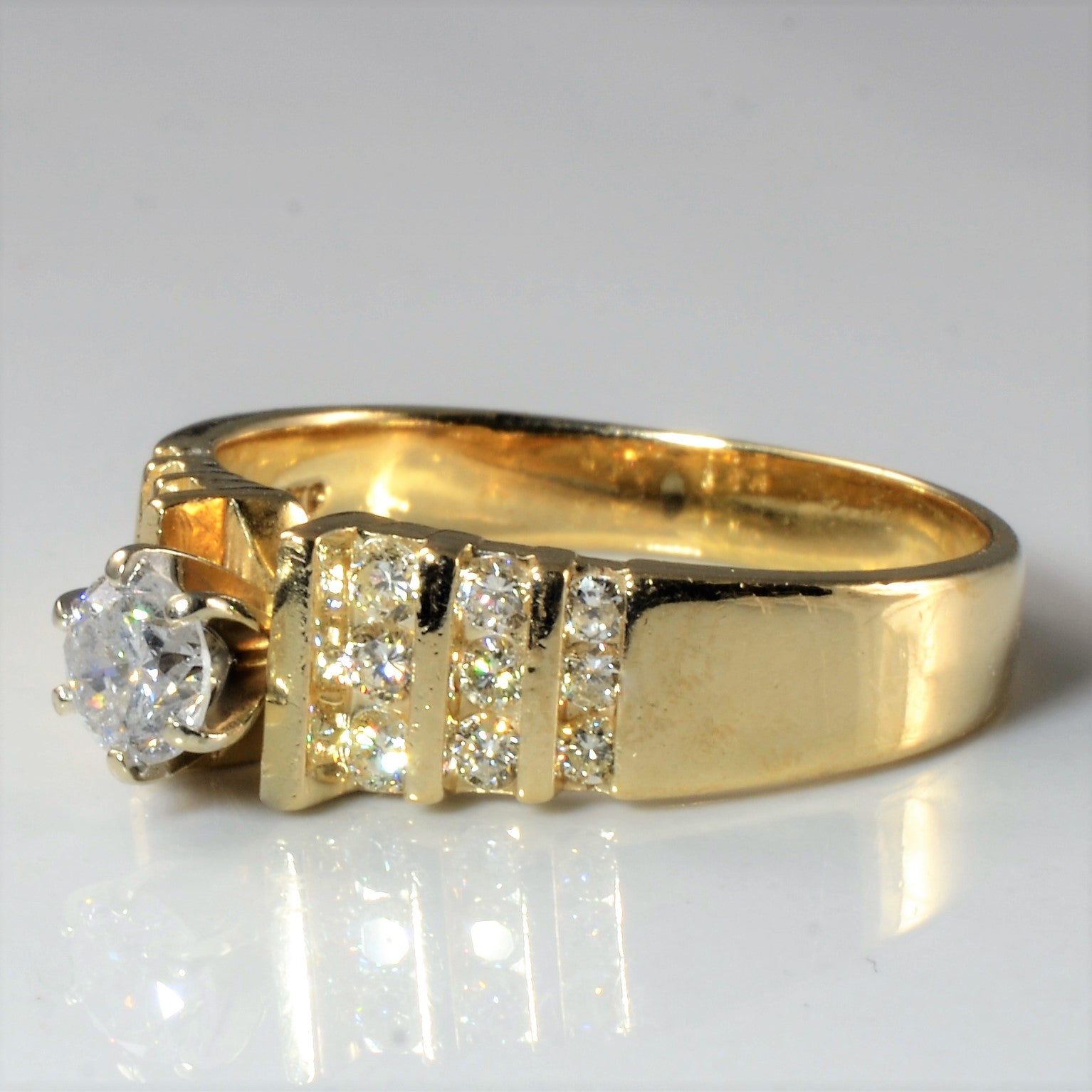 Multi Channel Diamond Ring | 0.81ctw | SZ 10.5 |