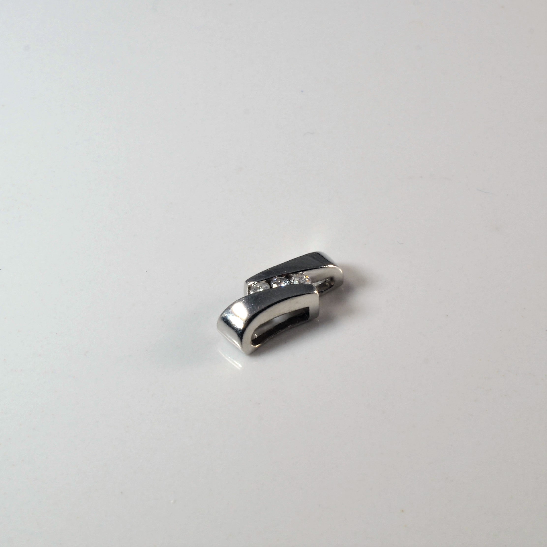 Channel Set Diamond Pendant | 0.09ctw |