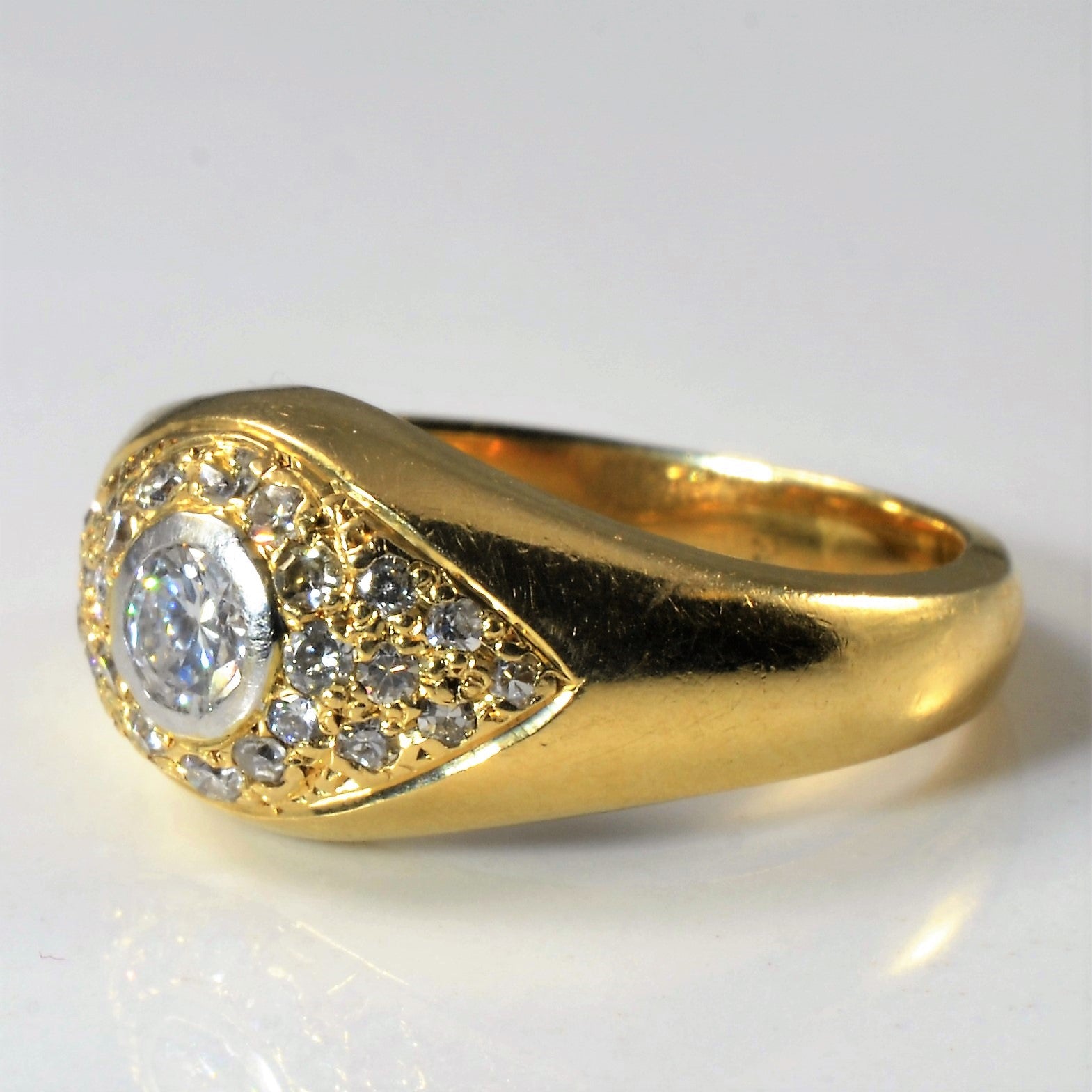 Bezel Set Diamond Dome Ring | 0.52ctw | SZ 6.75 |