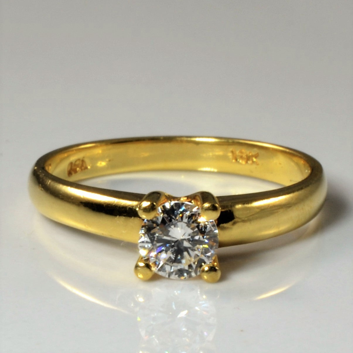 Classic Solitaire Diamond Ring | 0.35ct | SZ 6.25 |