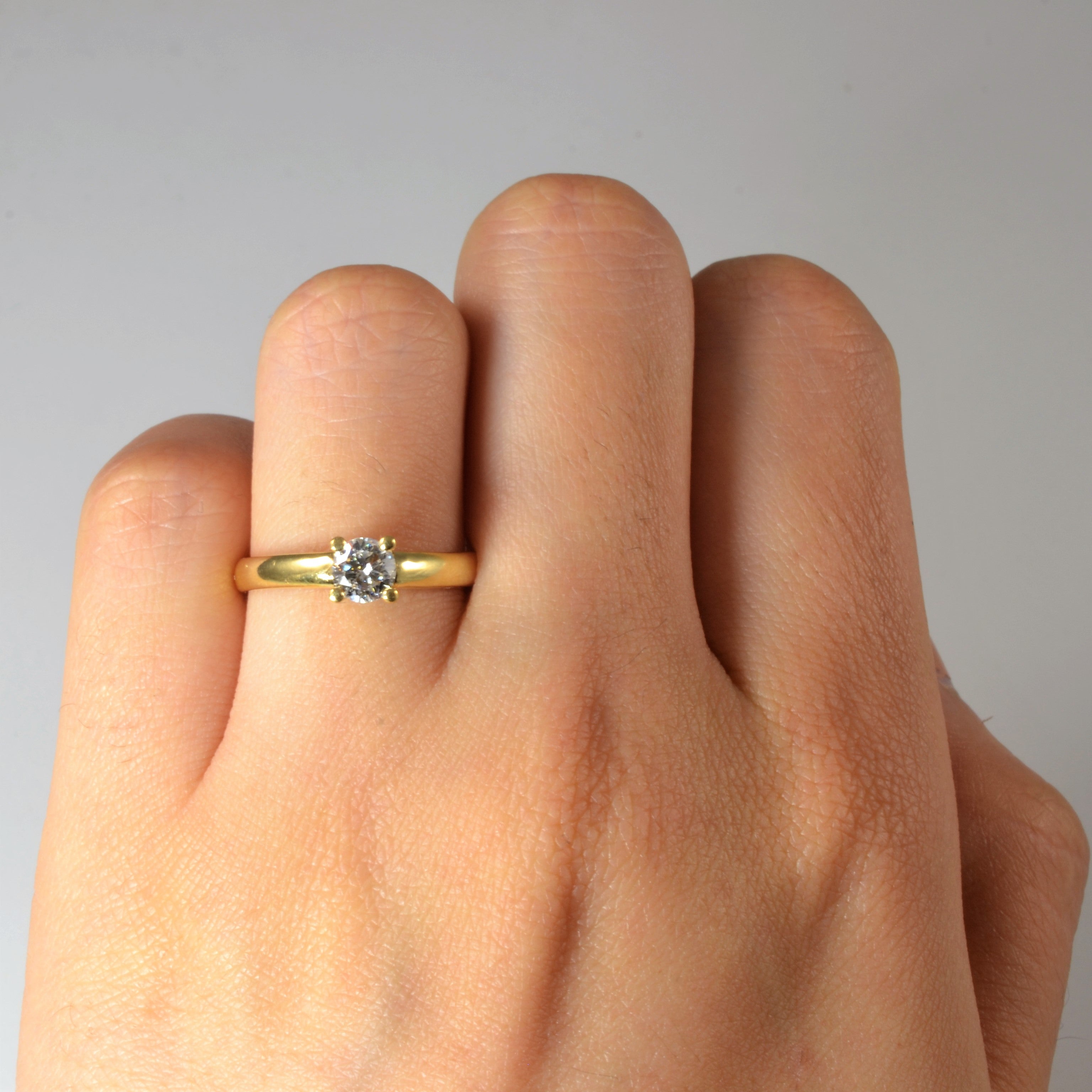 Classic Solitaire Diamond Ring | 0.35ct | SZ 6.25 |