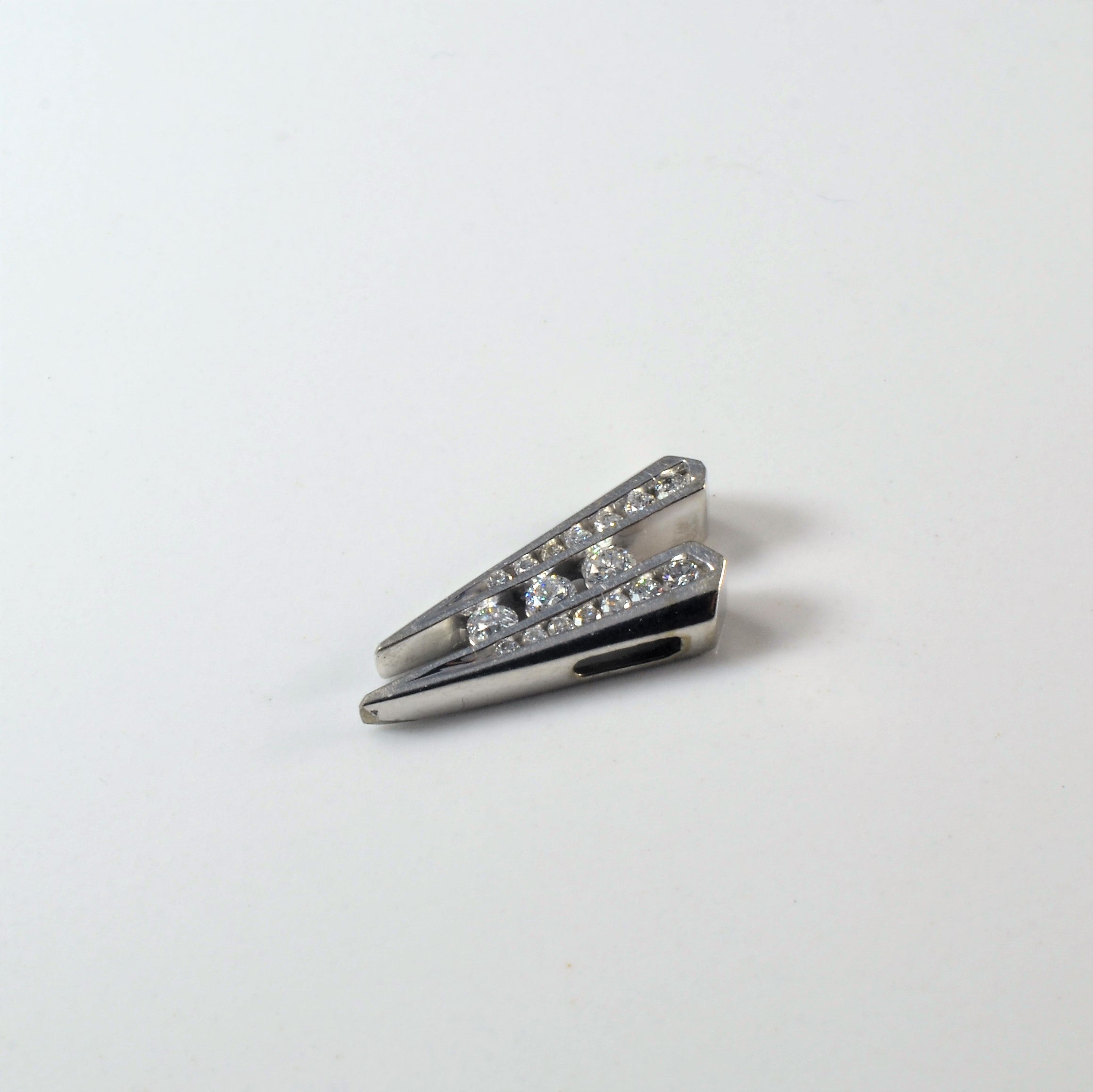 Channel Set Diamond Pendant | 0.18ctw |