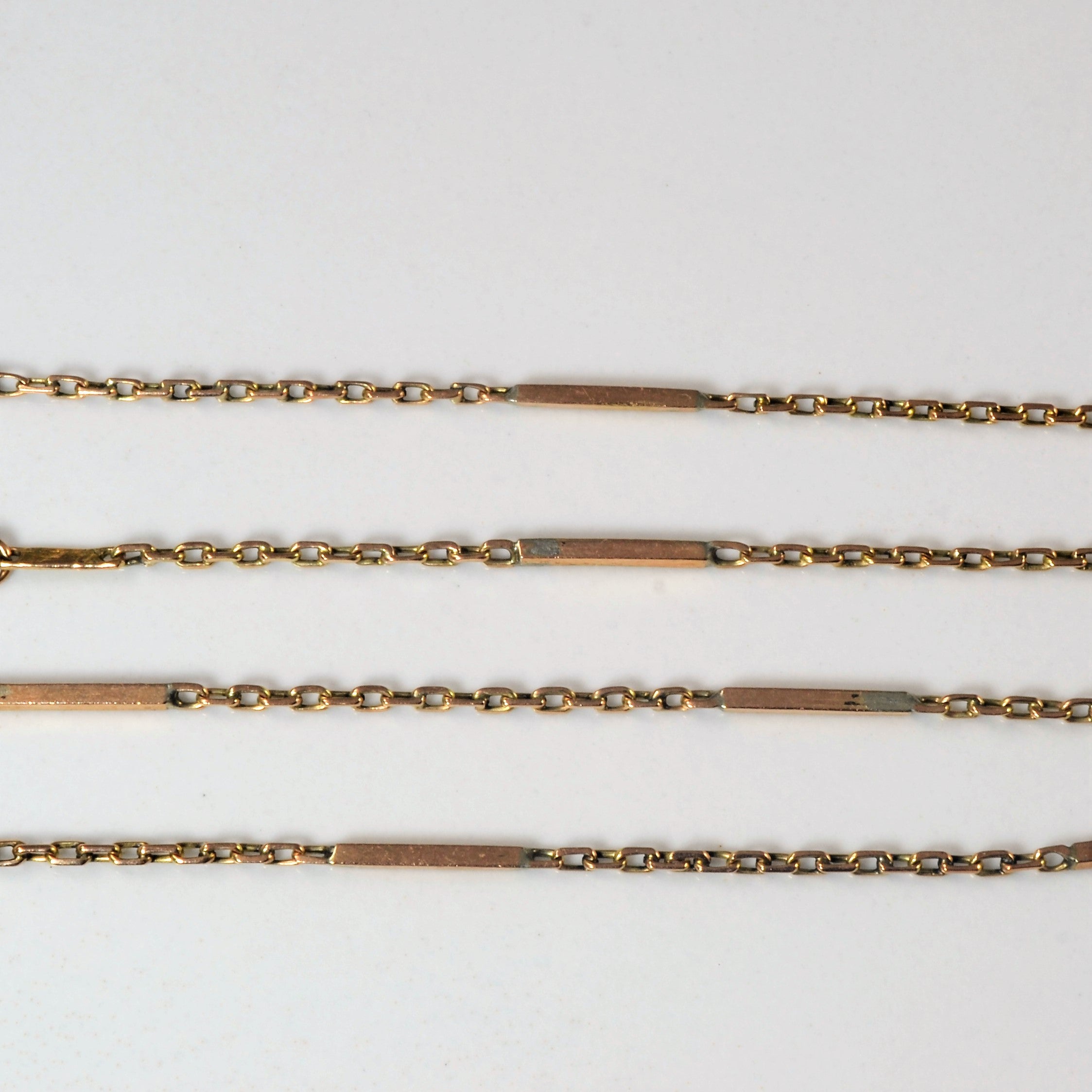 14k Yellow Gold Dot Dash Chain | 18" |