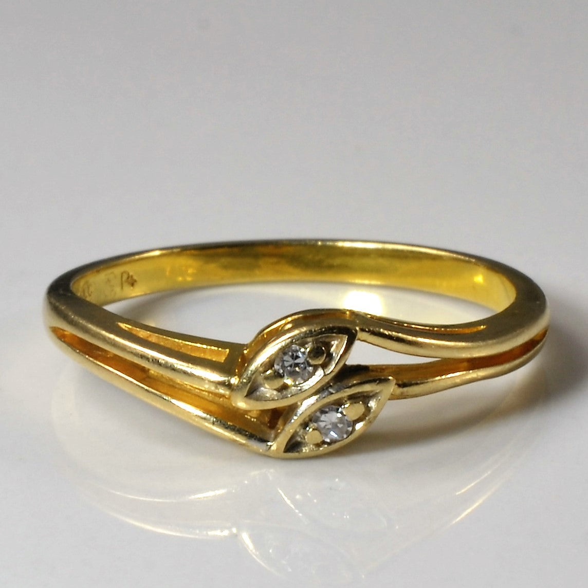 Diamond Bypass Ring | 0.02ctw | SZ 6 |