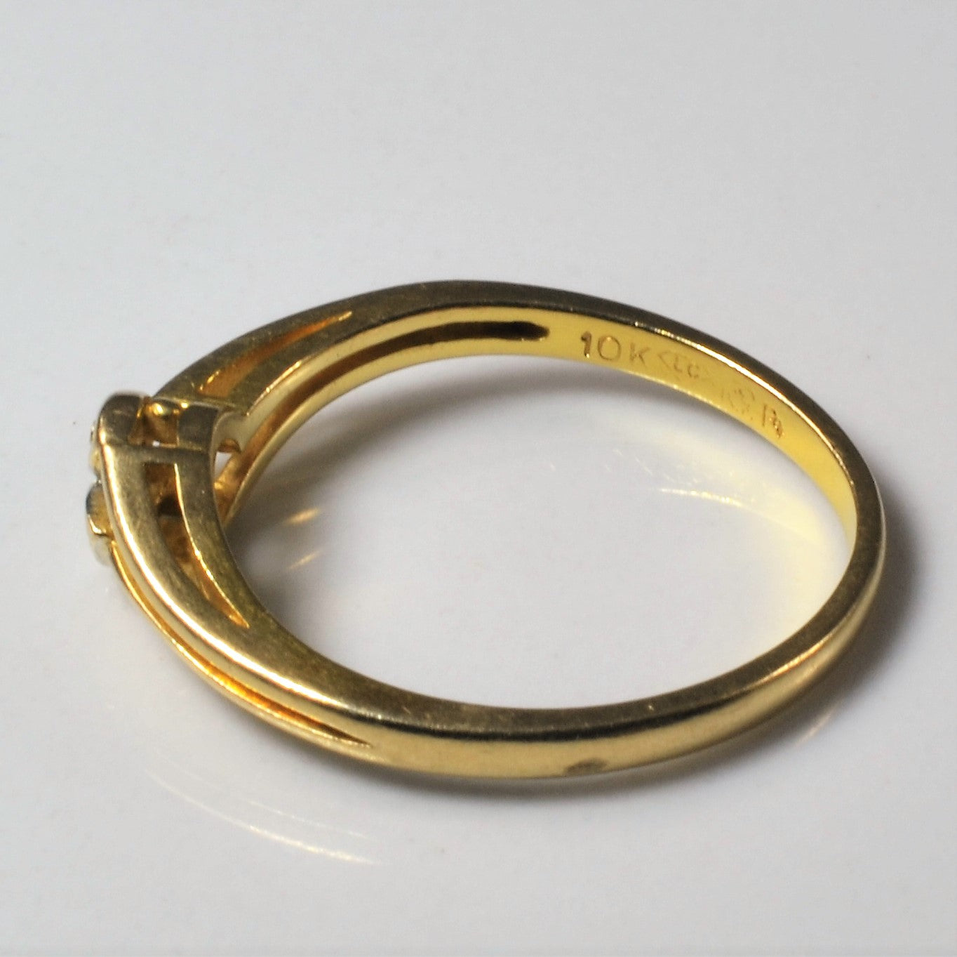 Diamond Bypass Ring | 0.02ctw | SZ 6 |