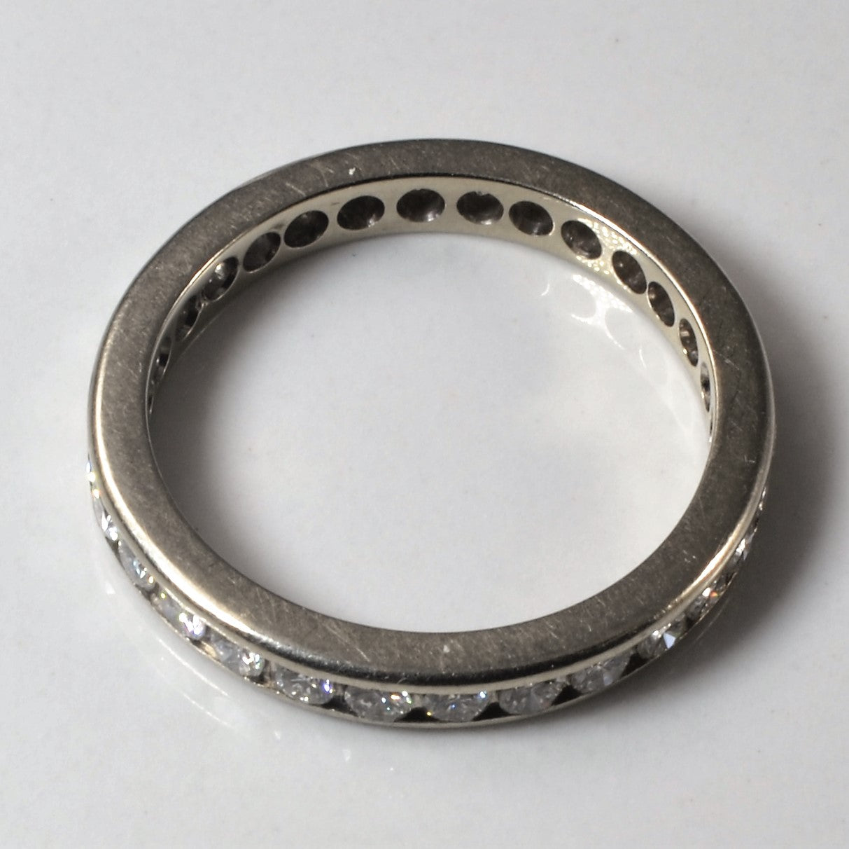 Channel Set Diamond Eternity Band | 0.95ctw | SZ 6.5 |