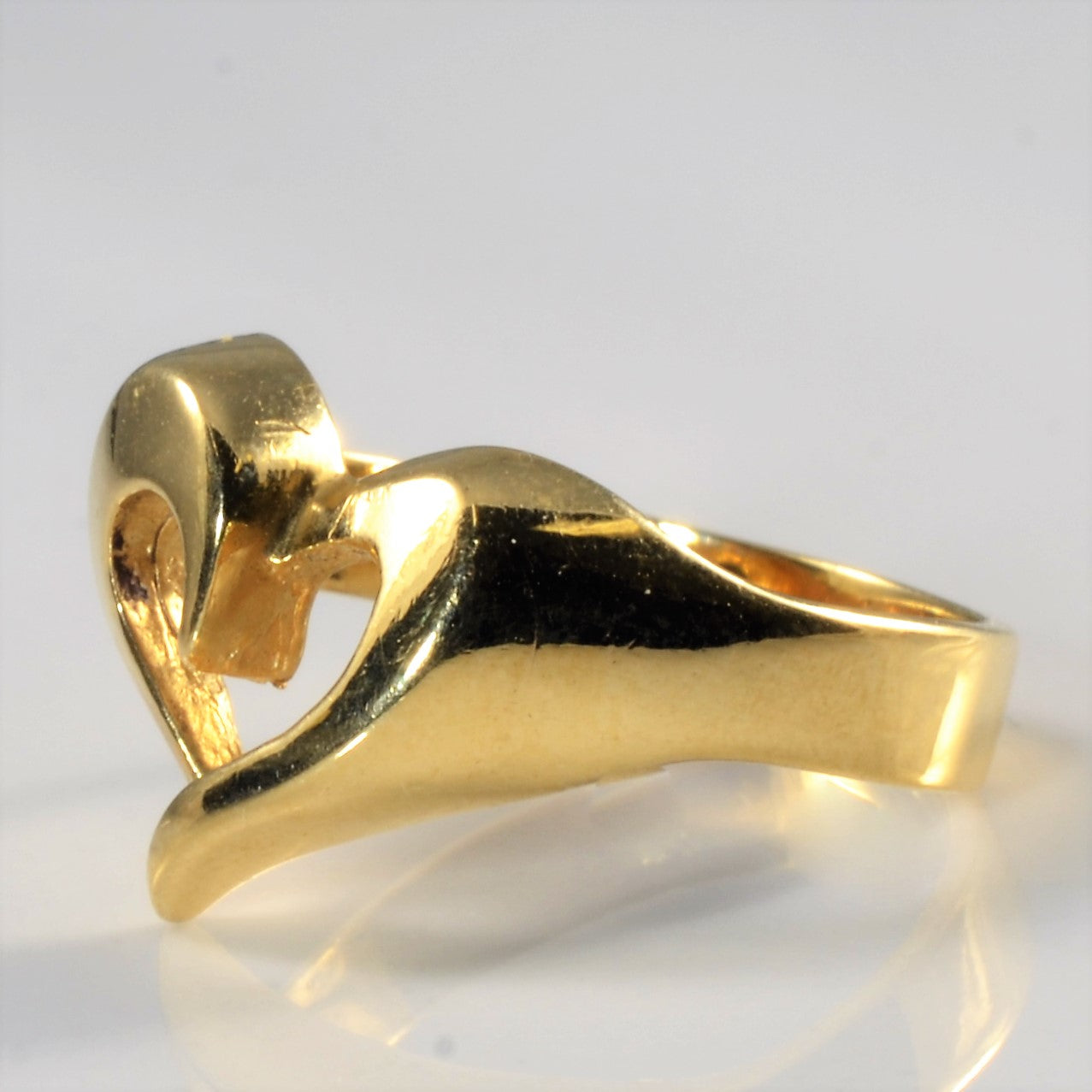 Open Heart Gold Ring | SZ 7 |