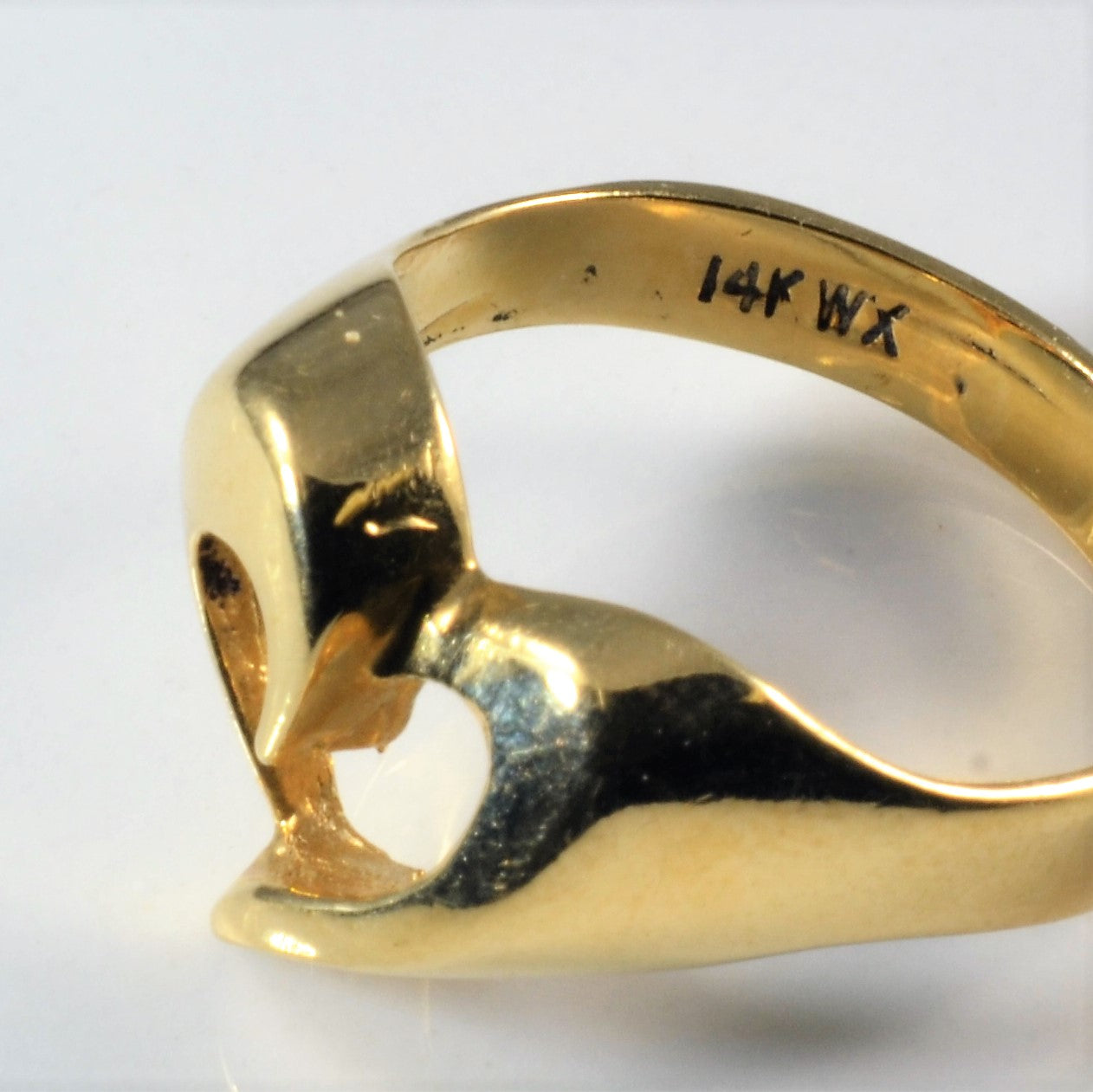Open Heart Gold Ring | SZ 7 |