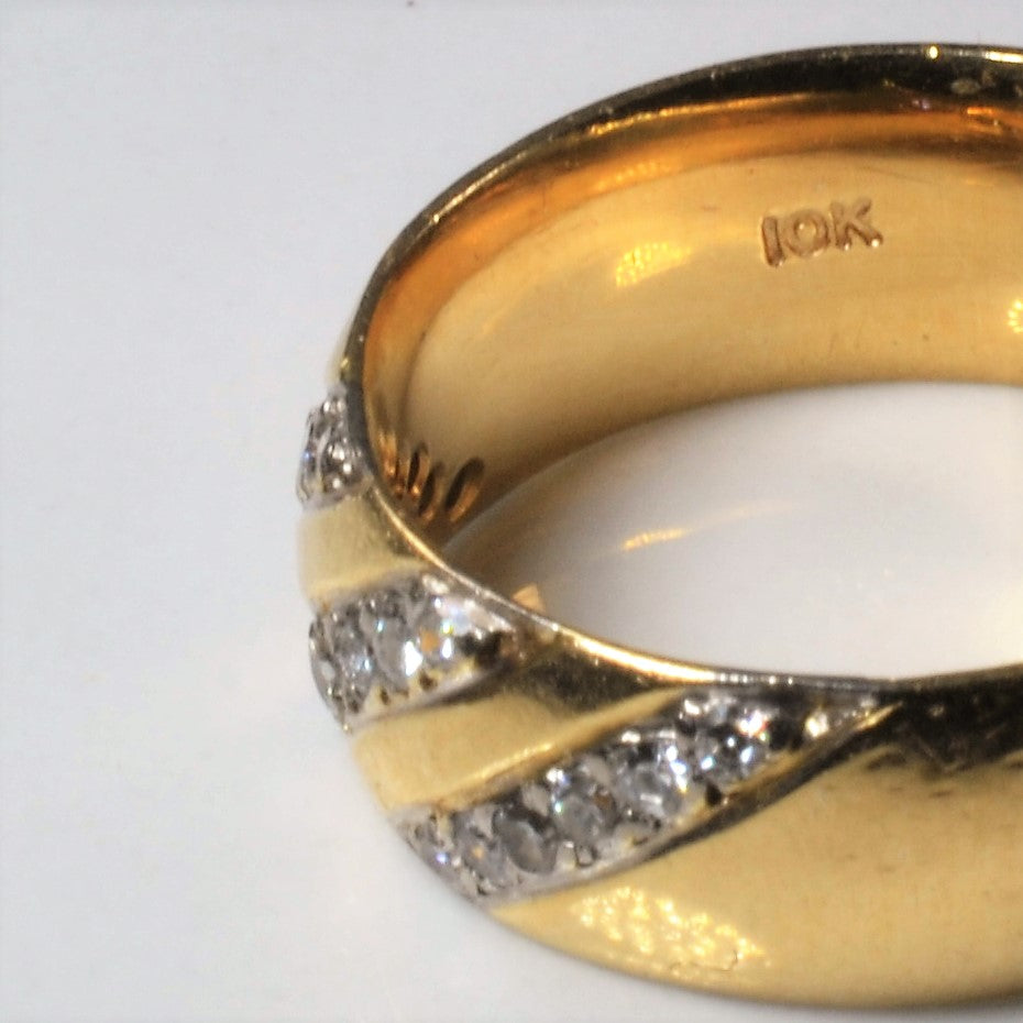 Diamond Dome Band | 0.35ctw | SZ 6.75 |