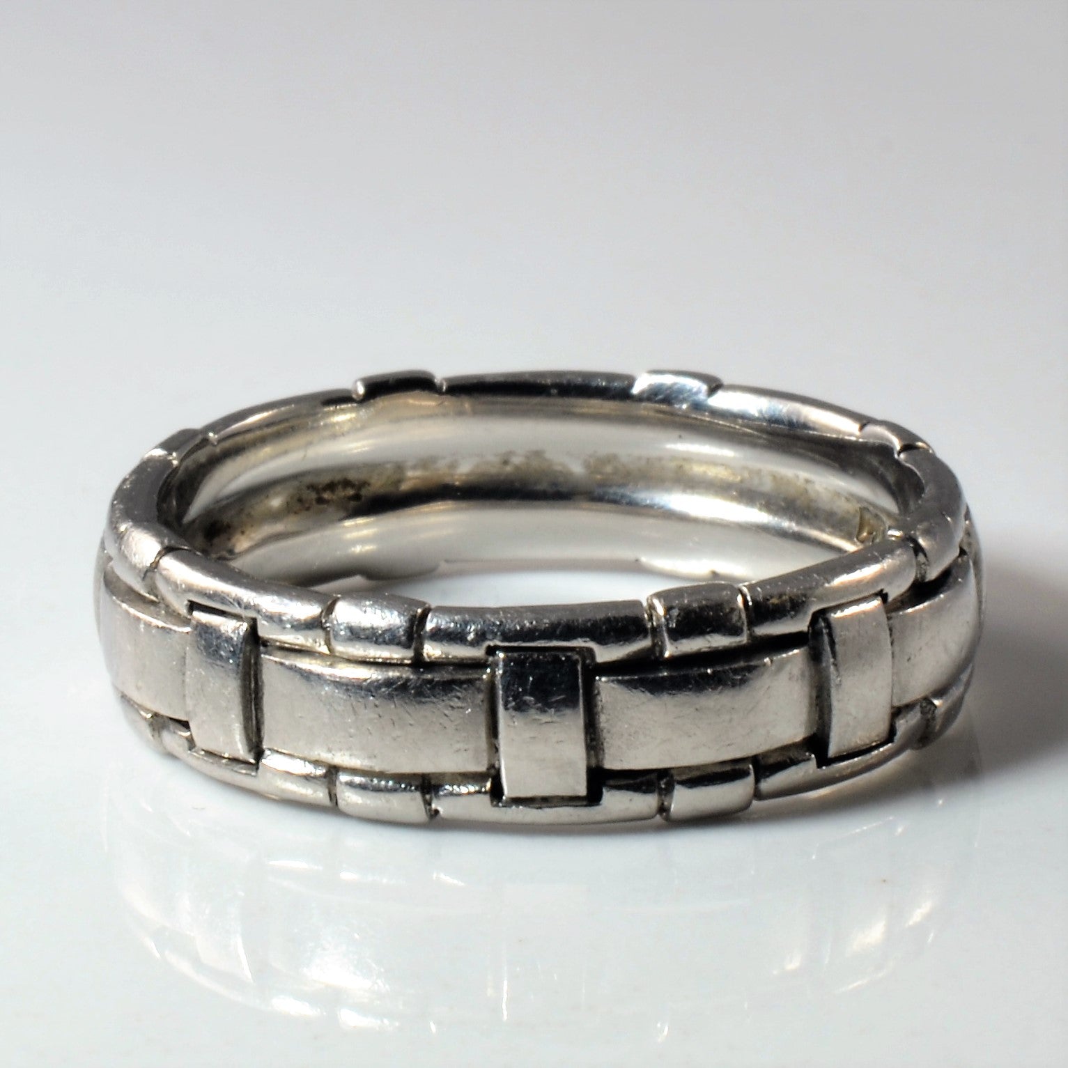 Scott Kay' Textured Palladium Band SZ - Main Image