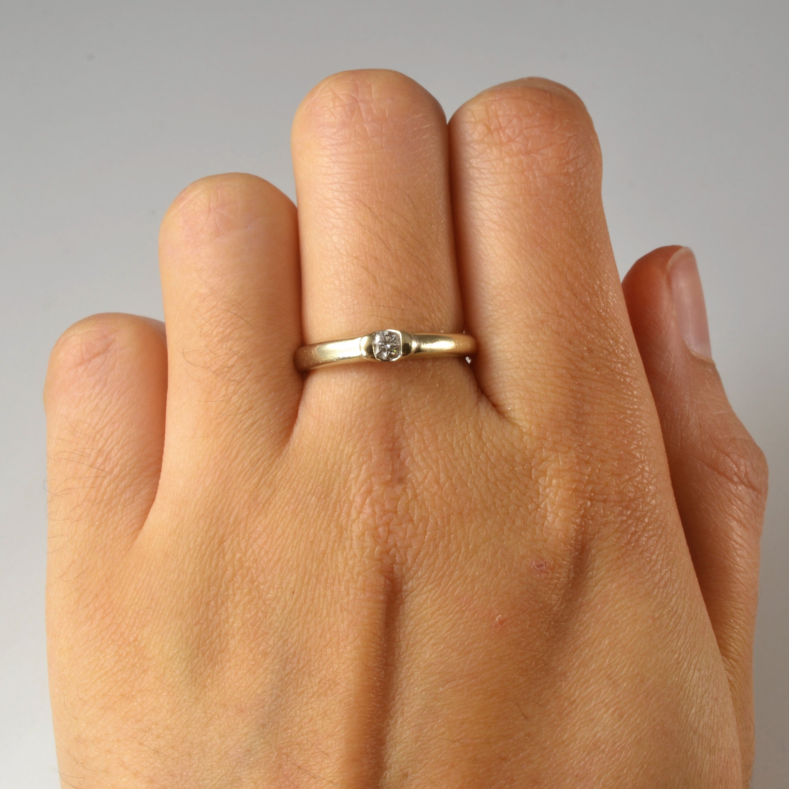 Birks' Tension Set Semi Bezel Diamond Ring | 0.11ct | SZ 6.5 |