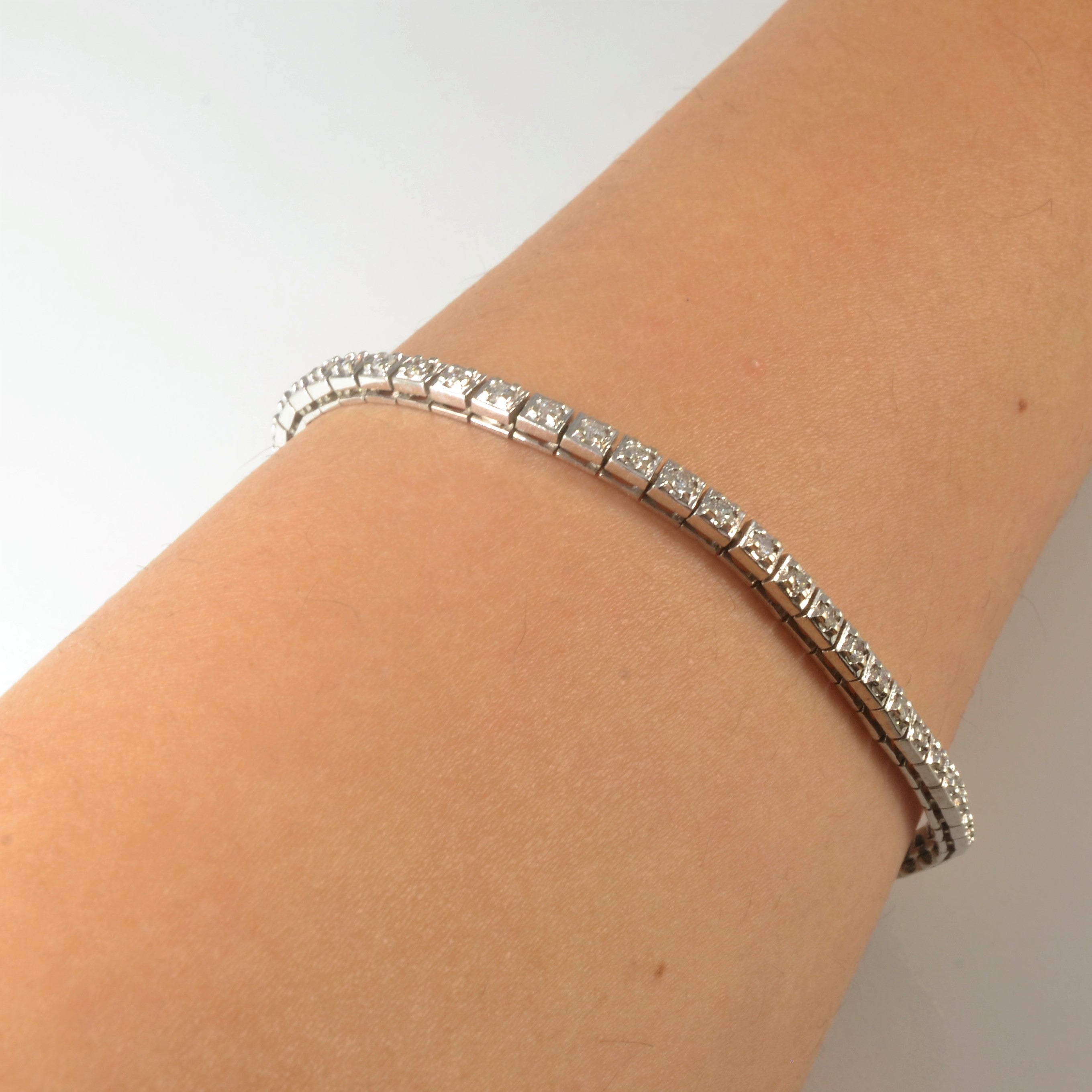 Bracelet de tennis en diamants | 1,07 ct | 7,5 po |