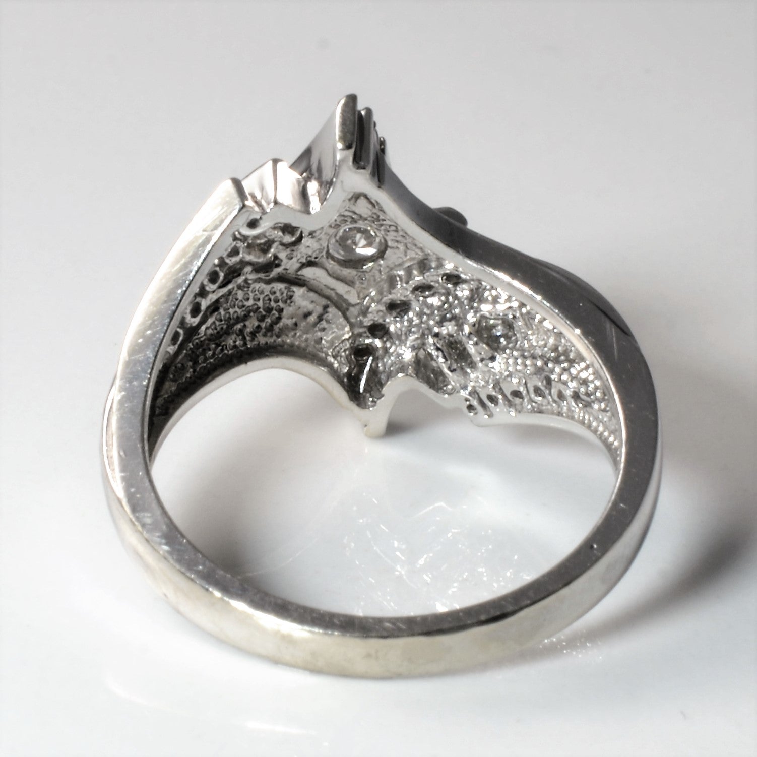 Bague multicanaux sertie de diamants | 0,39 ct | Taille 6,5 |