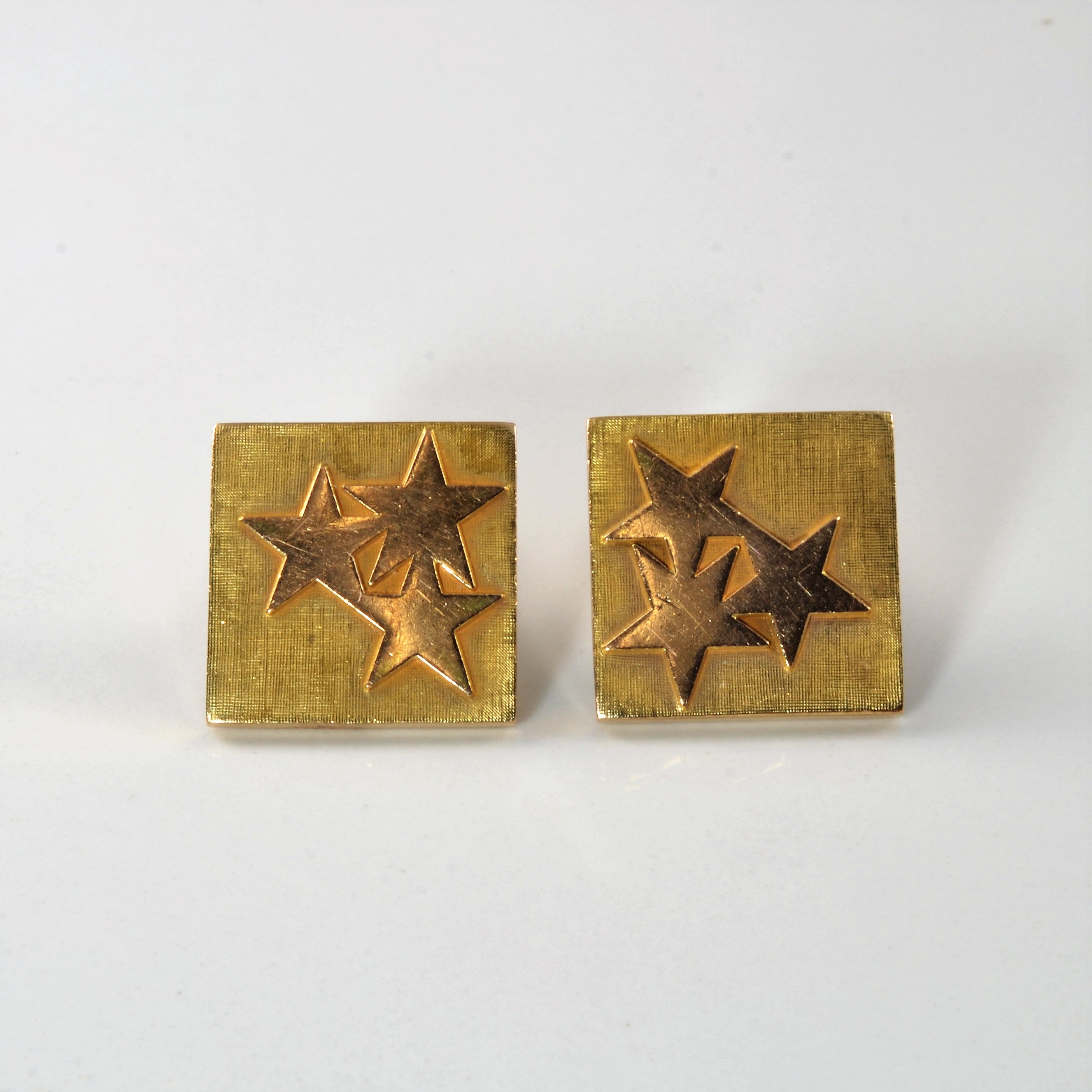 Birks' Yellow Gold Star Cufflinks |