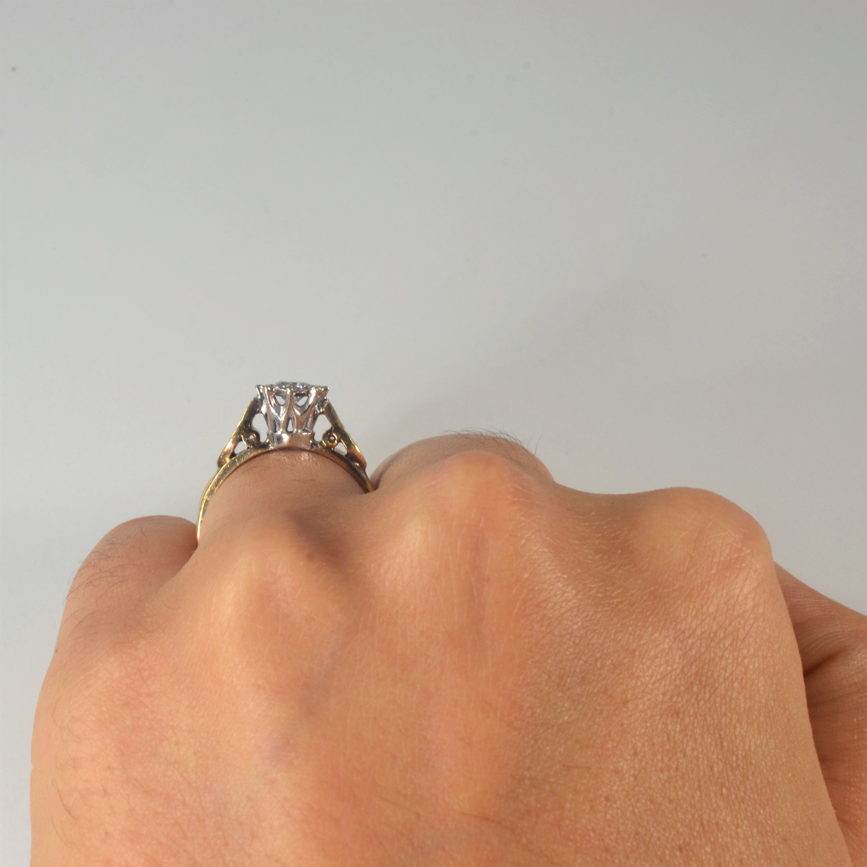 Illusion Set Solitaire Diamond Ring | 0.26ct | SZ 6.5 |