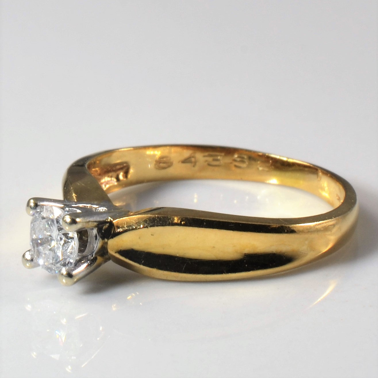 Tapered Solitaire Diamond Ring | 0.24ct | SZ 5.75 |