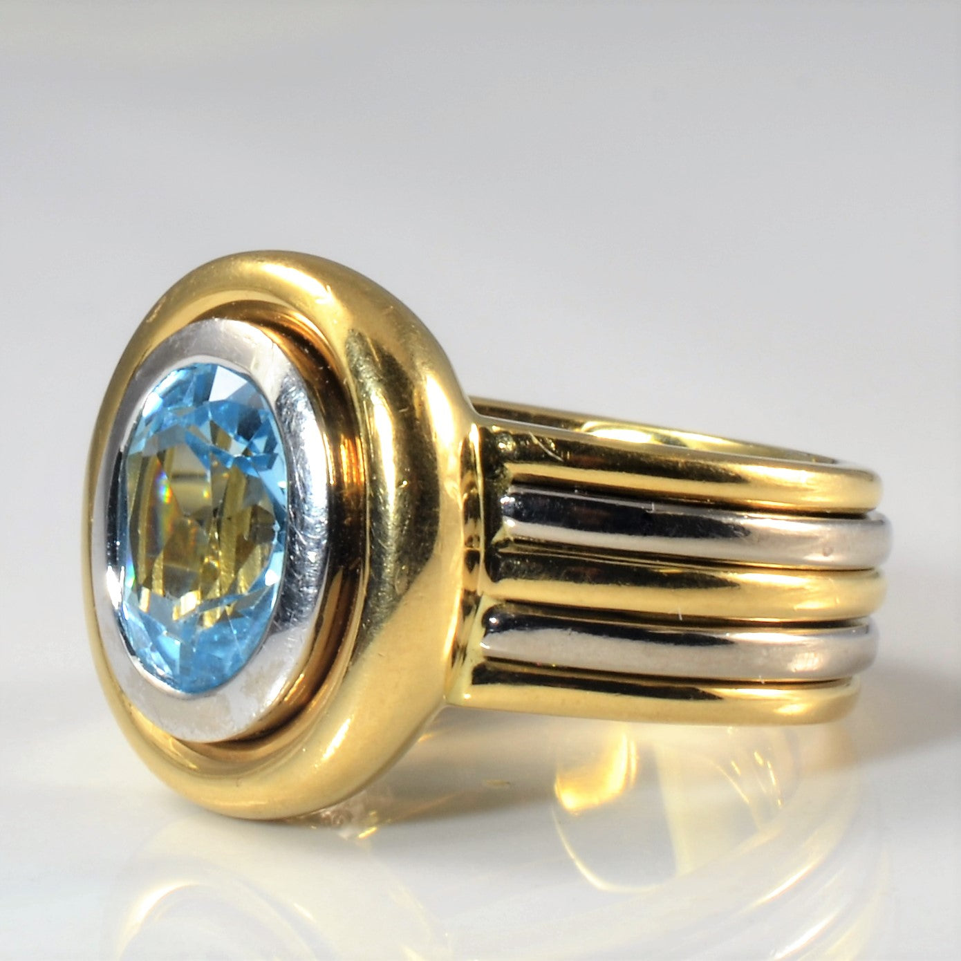 Bezel Set Topaz Ring | 3.16ct | SZ 6.25 |