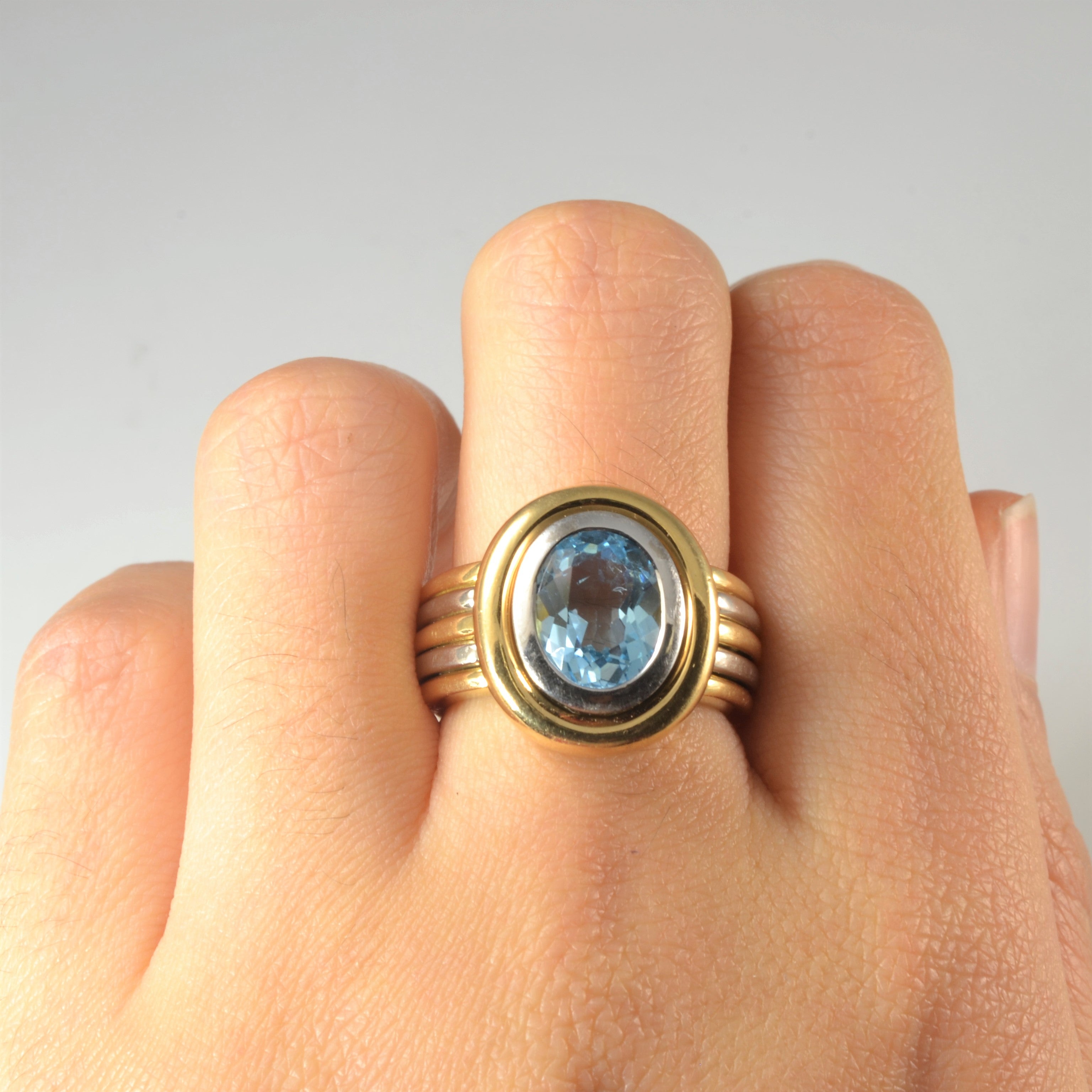 Bezel Set Topaz Ring | 3.16ct | SZ 6.25 |