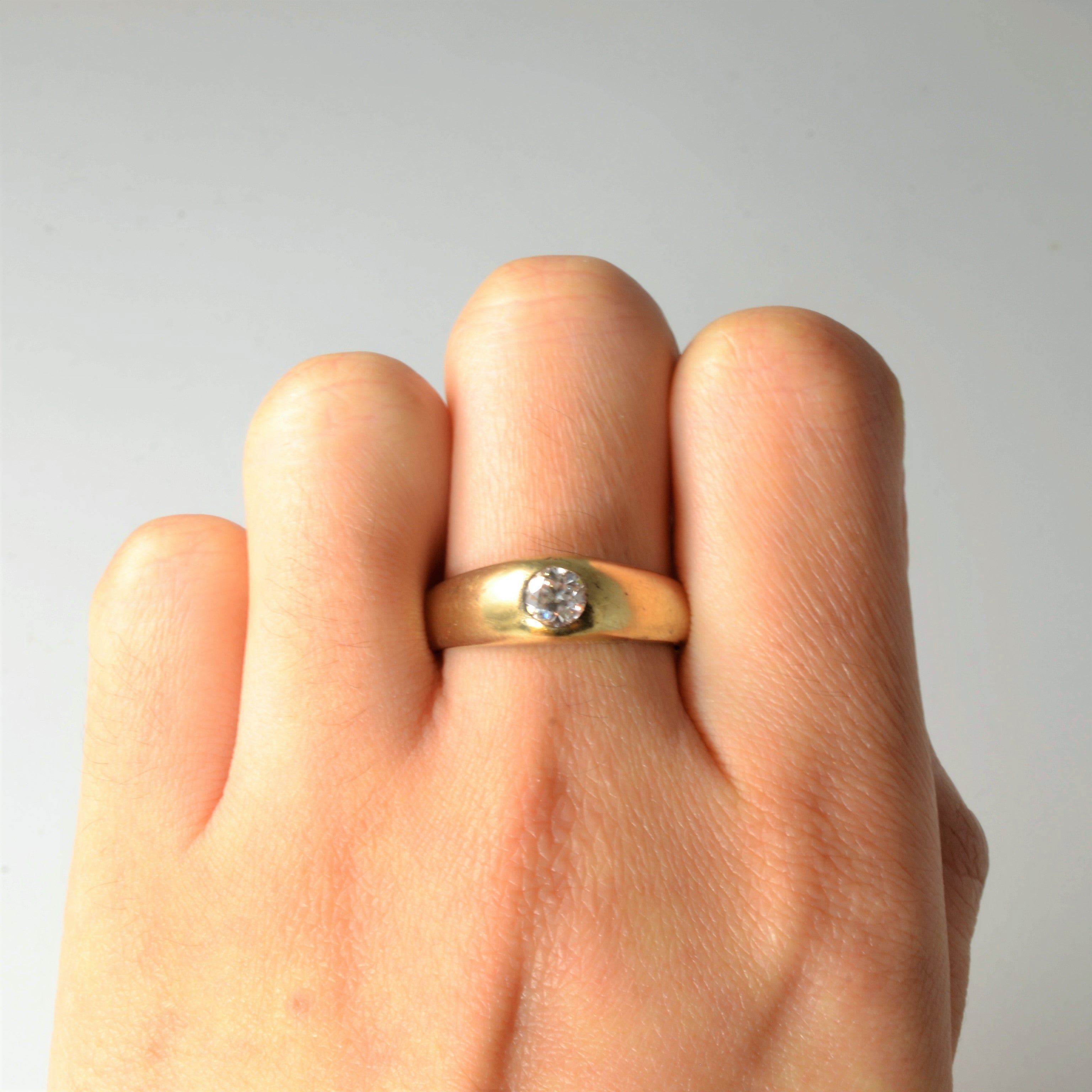 Edwardian Era Old European Diamond Ring | 0.46ct | SZ 9.75 |