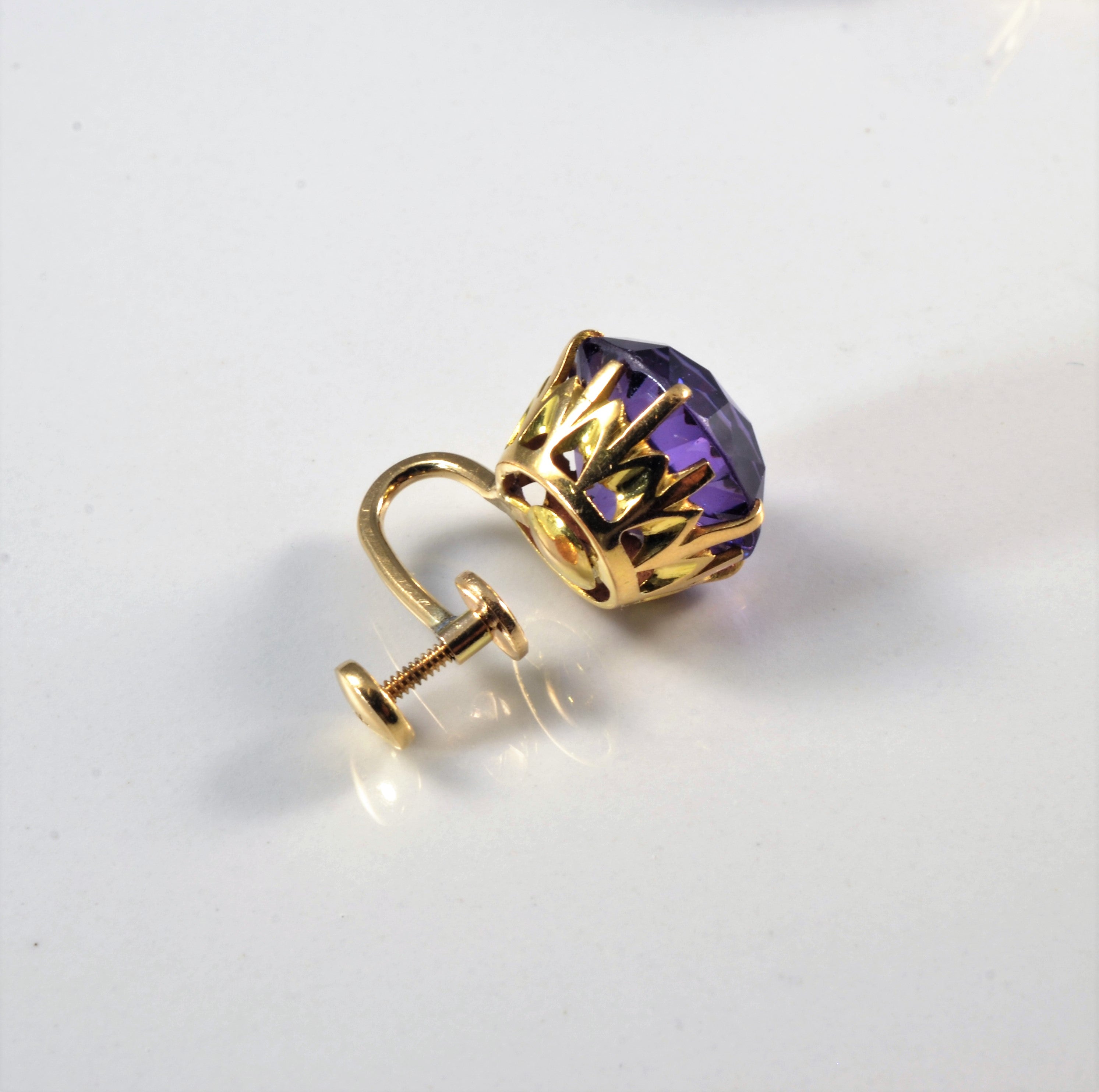 Synthetic Sapphire Clip On Earrings | 18.00ctw |