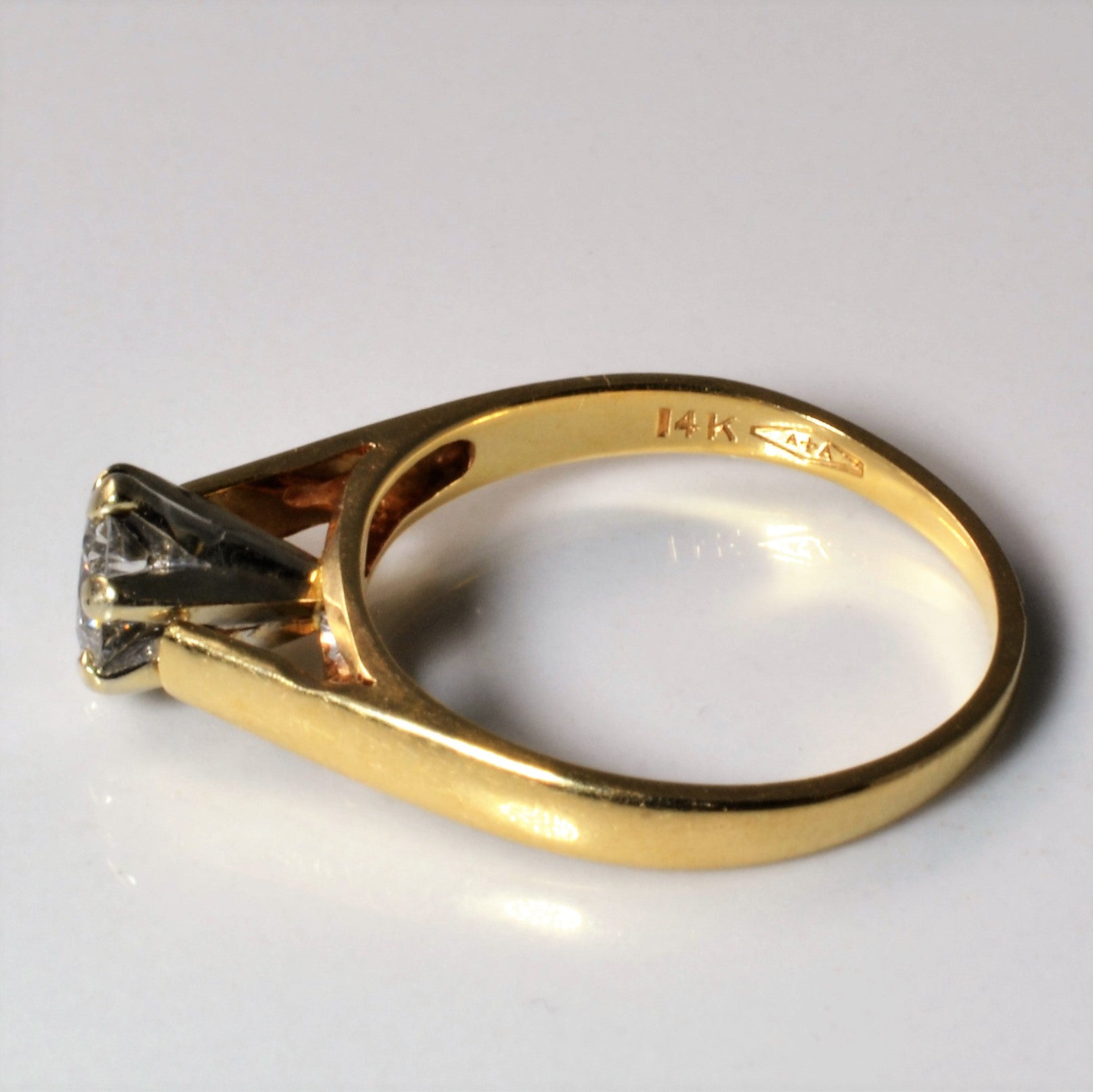 Tapered Six Prong Diamond Engagement Ring | 0.51ct | SZ 6.25 |